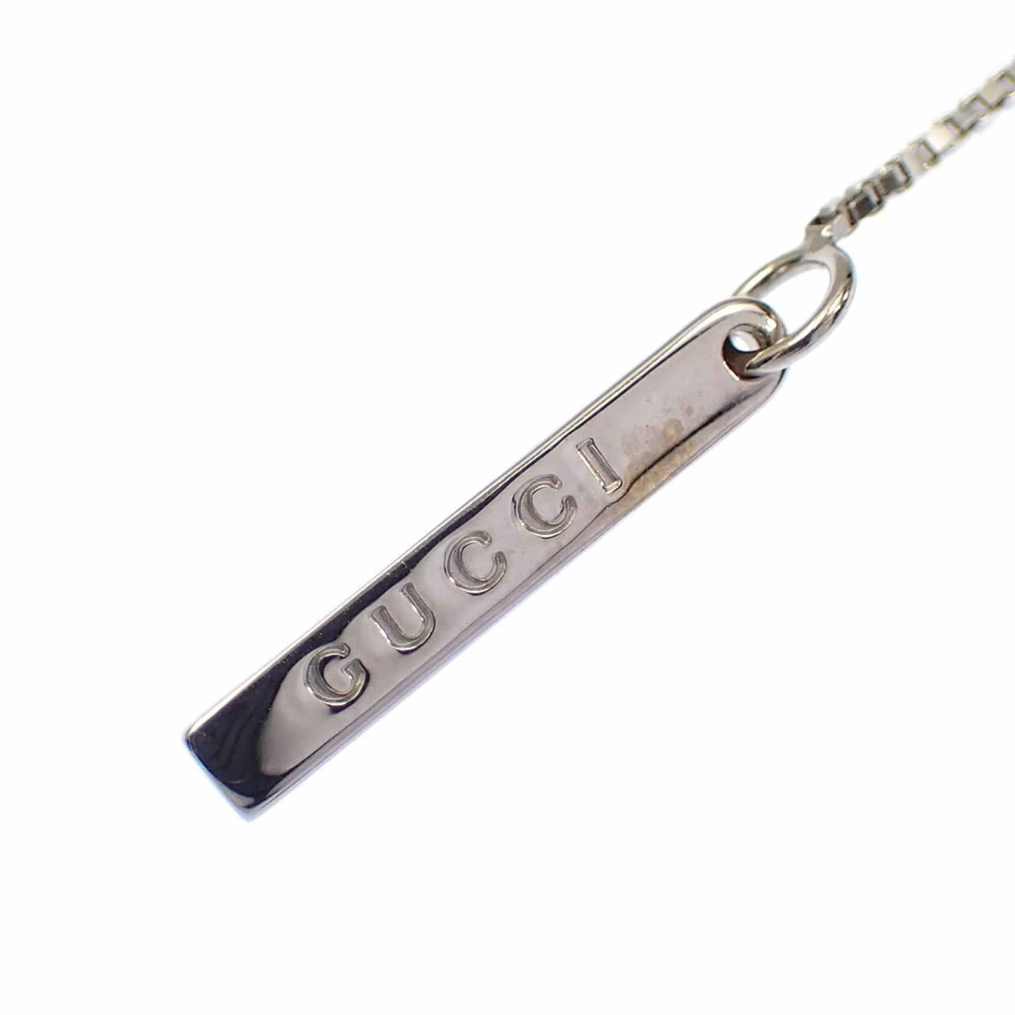 Lariat Pendant Necklace 18K White Gold - Image 2