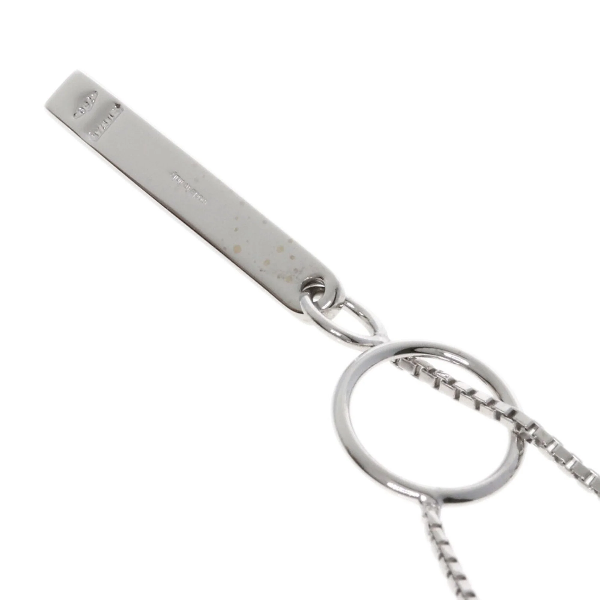 Lariat Pendant Necklace 18K White Gold - Image 2