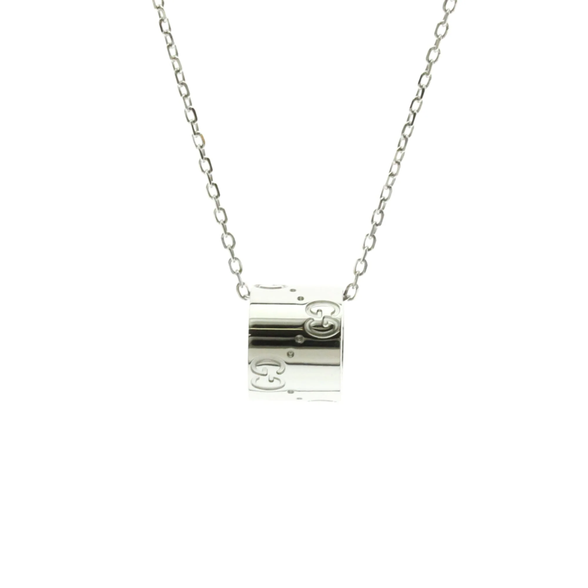 Pendant Necklace 18K White Gold