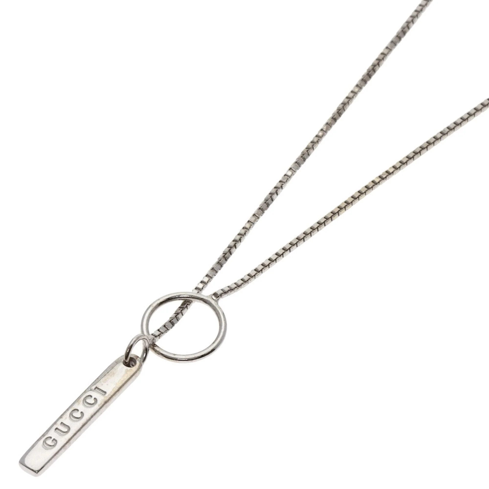 Pendant Necklace 18K White Gold