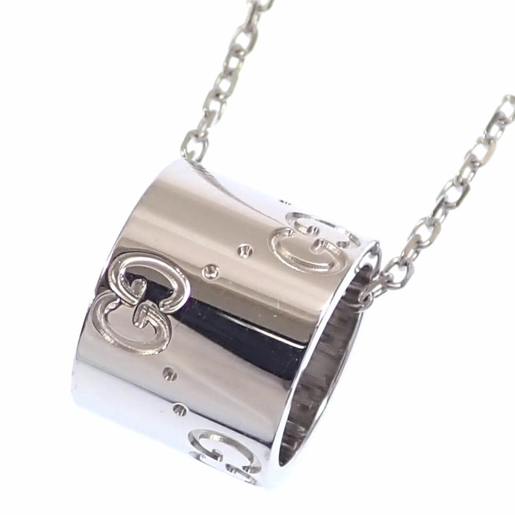 Pendant Necklace 18K White Gold