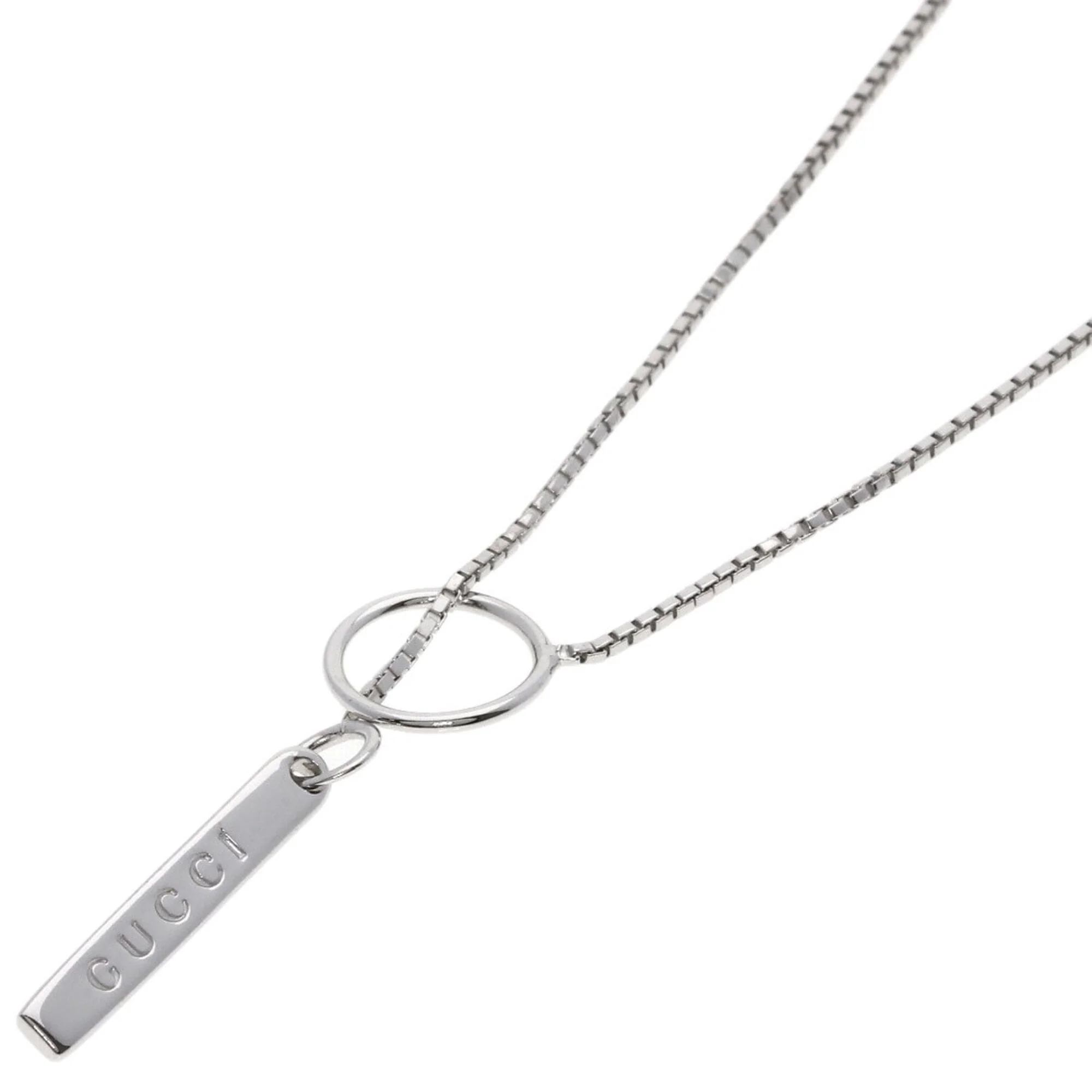 Pendant Necklace 18K White Gold