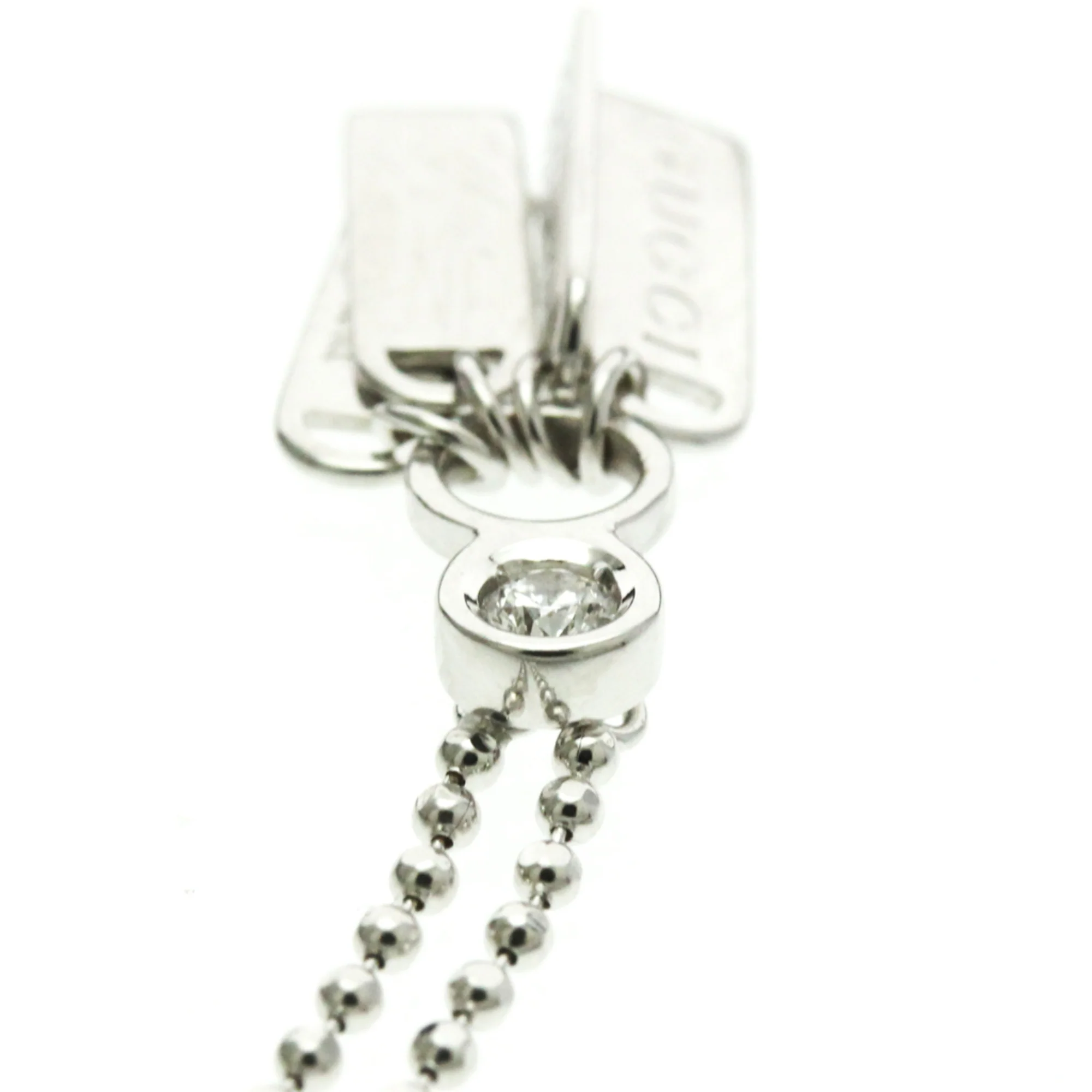 Pendant Necklace 18K White Gold with Diamond - Image 6
