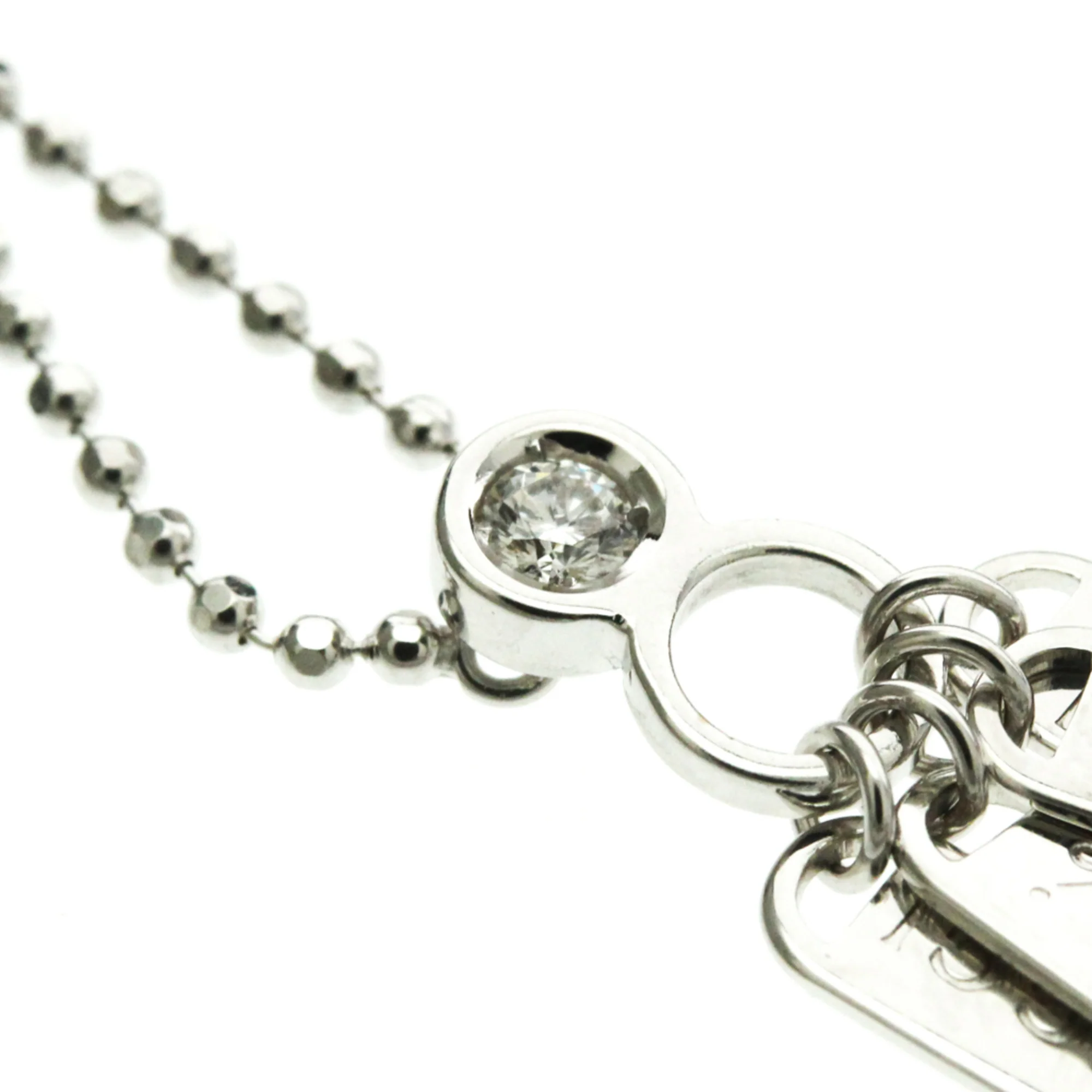 Pendant Necklace 18K White Gold with Diamond - Image 7