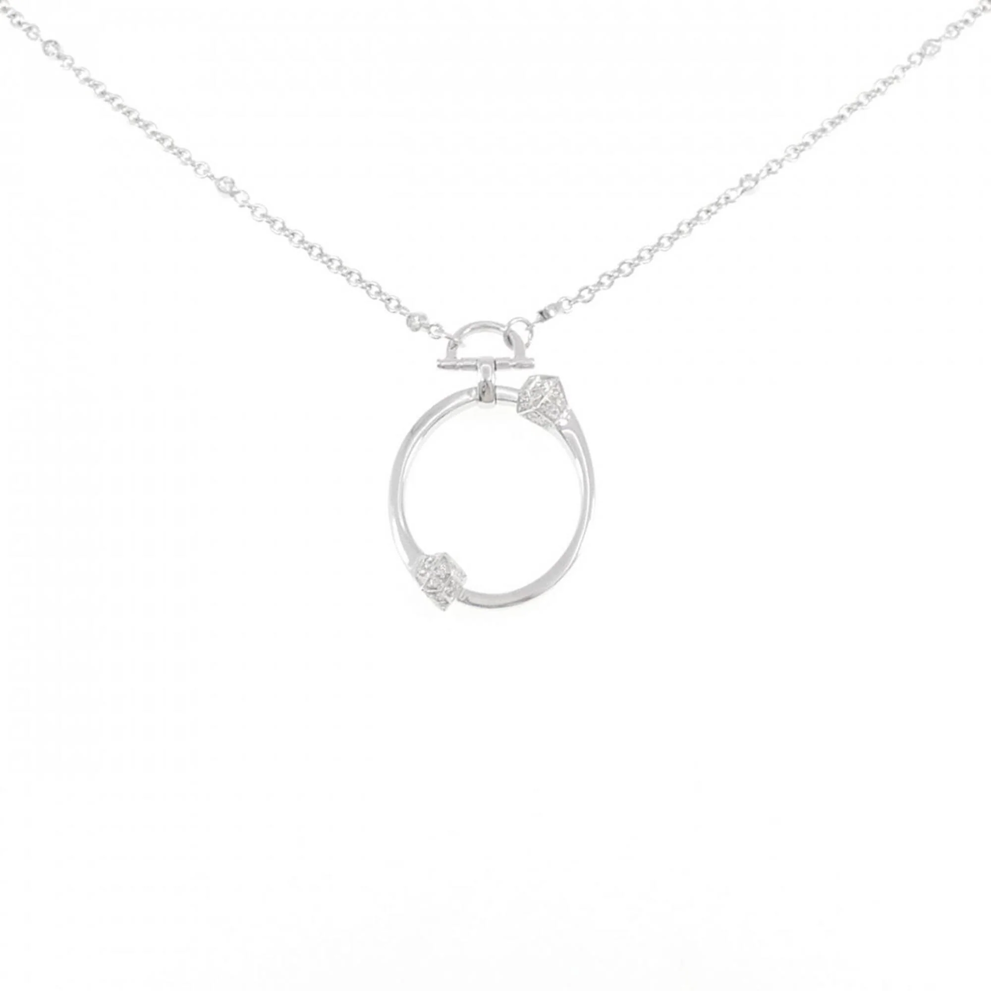 Pendant Necklace 18K White Gold with Diamond