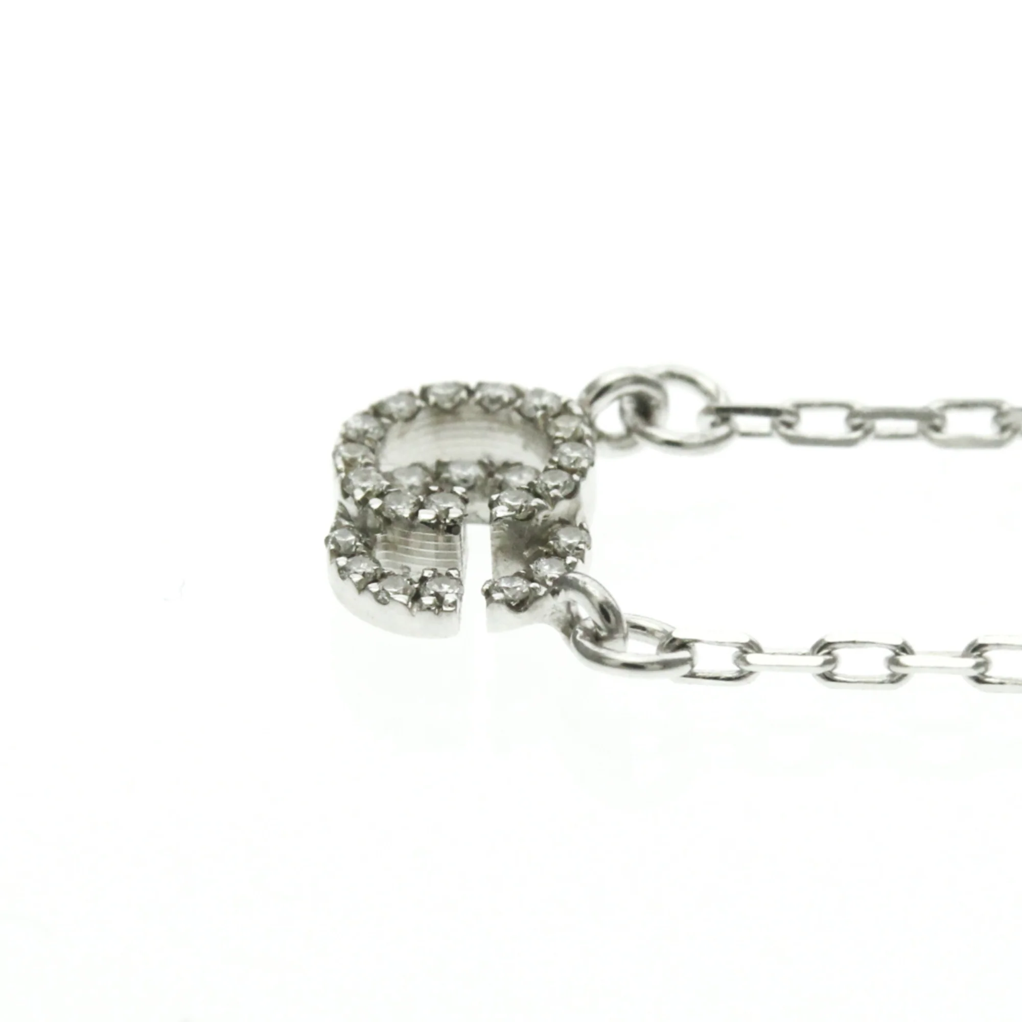 Pendant Necklace 18K White Gold With Diamond - Image 3