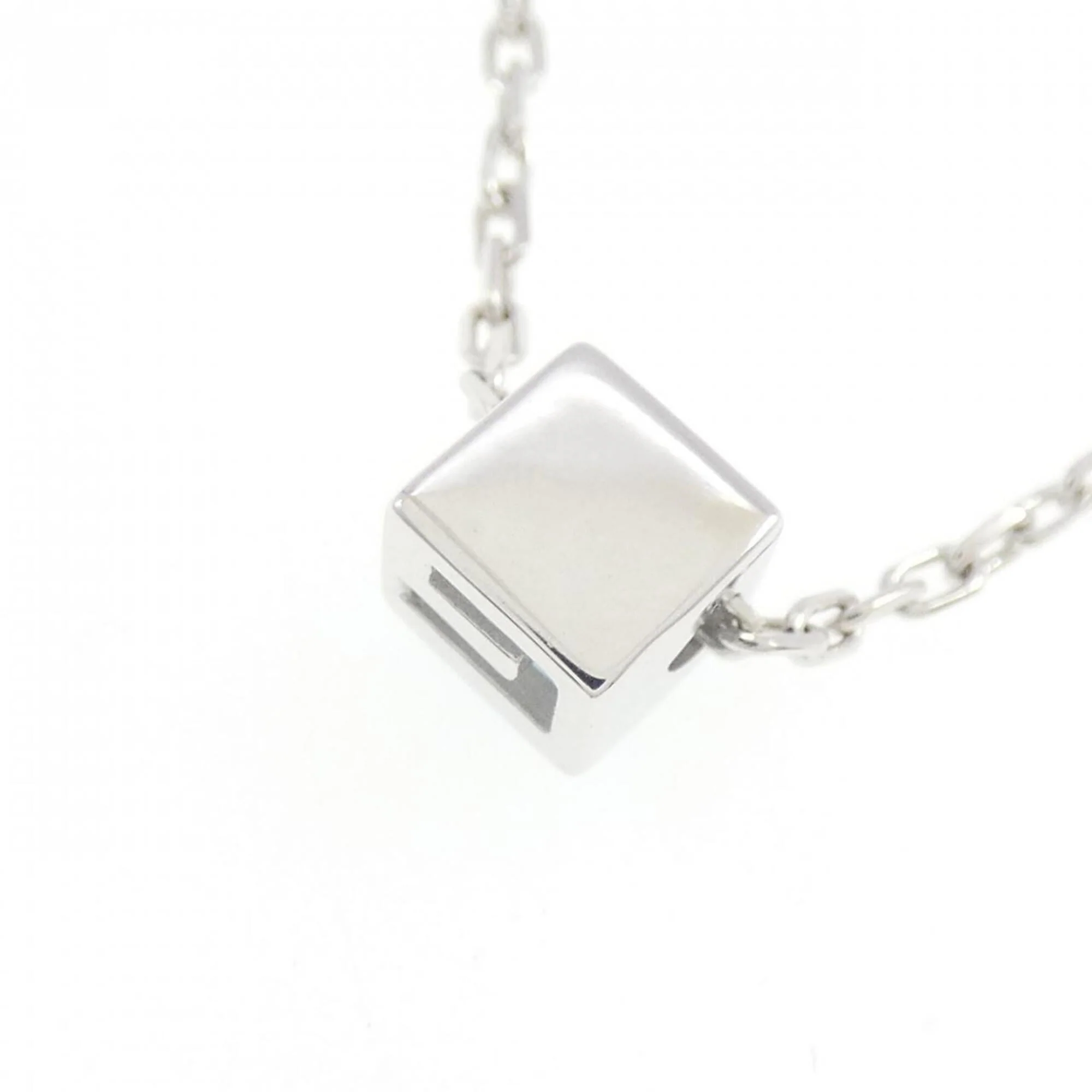 Pendant Necklace 18K White Gold with Topaz - Image 4