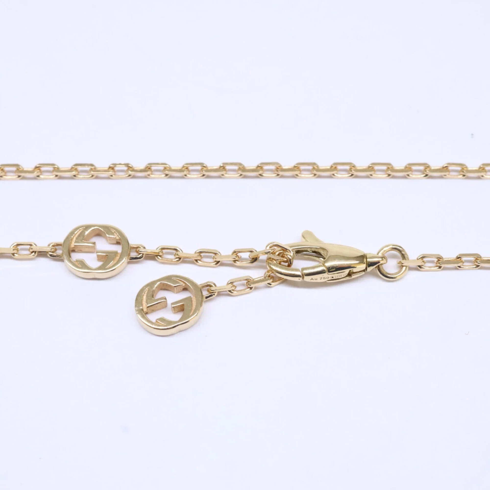 Pendant Necklace 18K Yellow Gold with Diamond and Onyx - Image 4