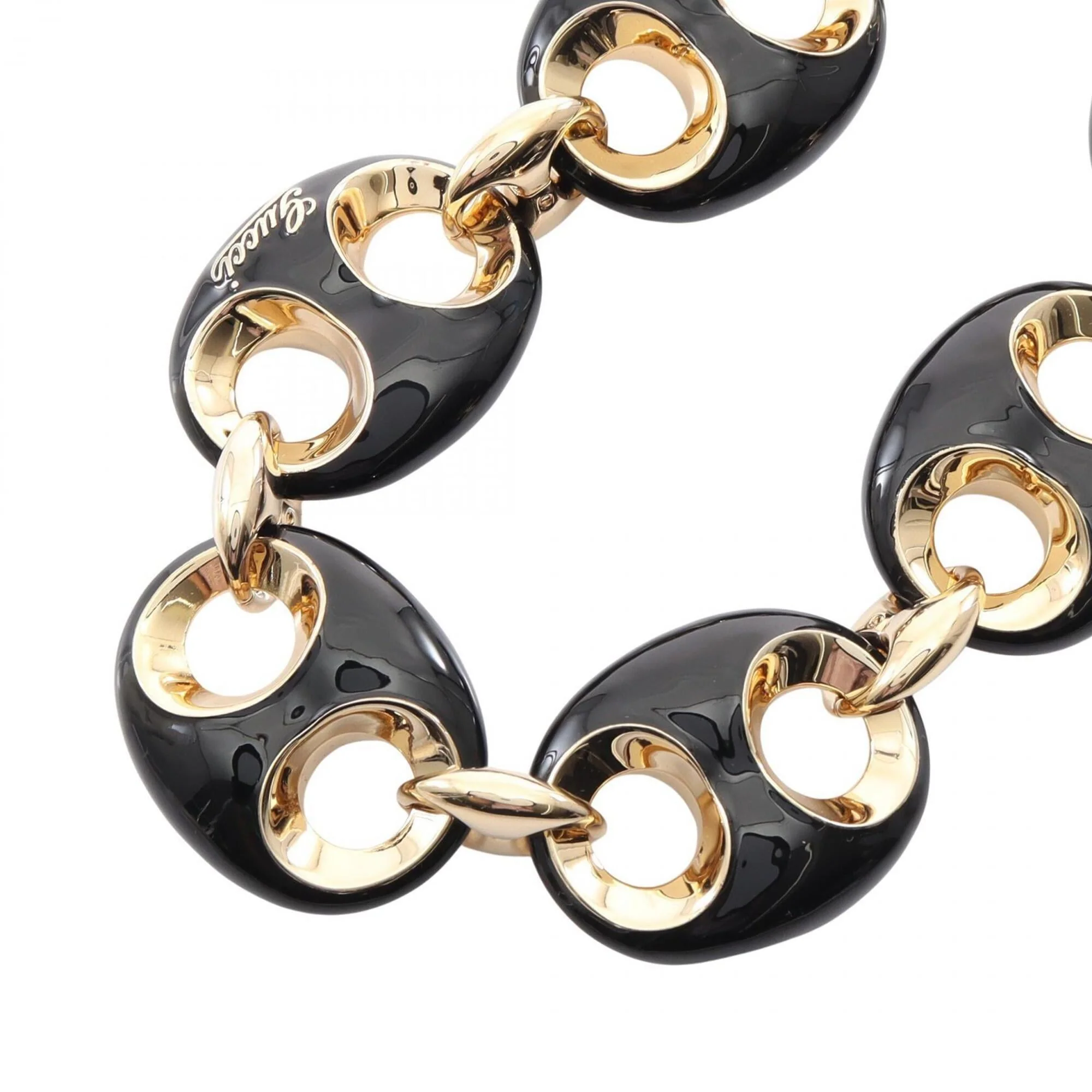 Pendant Necklace Enamel and Gold