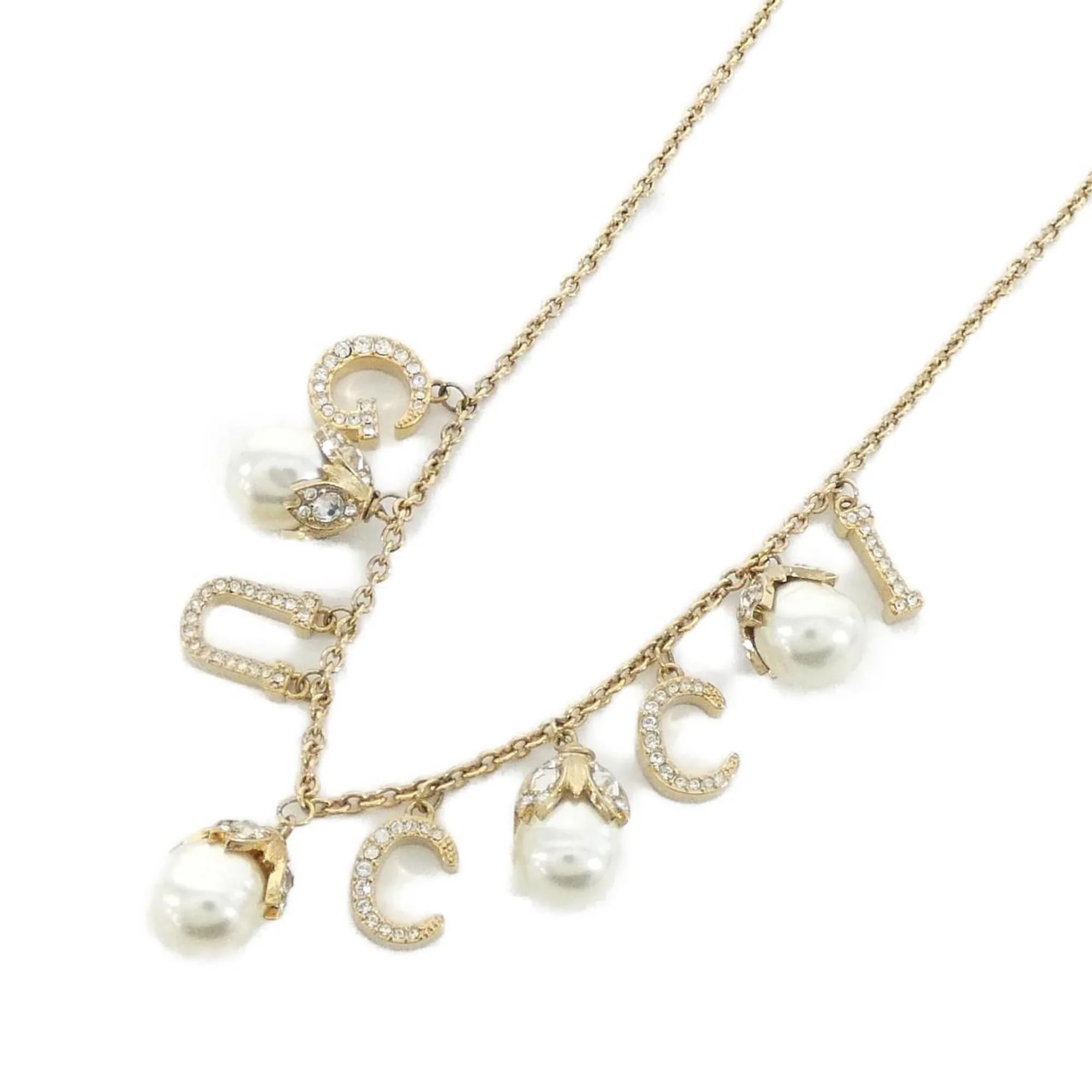 Pendant Necklace Gold-Tone Metal