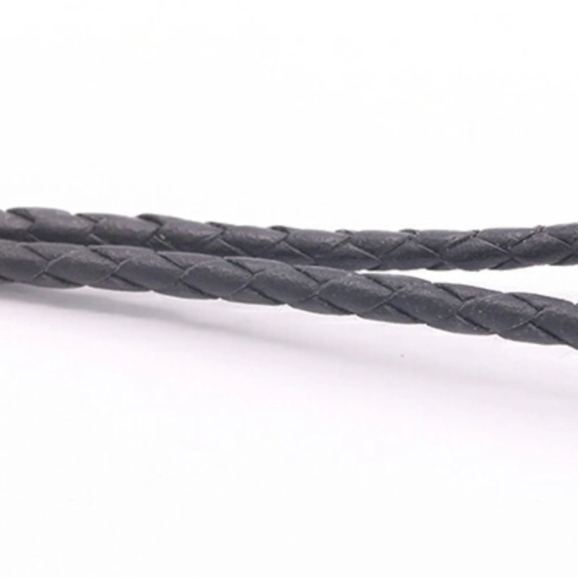 Pendant Necklace Leather and Sterling Silver - Image 4