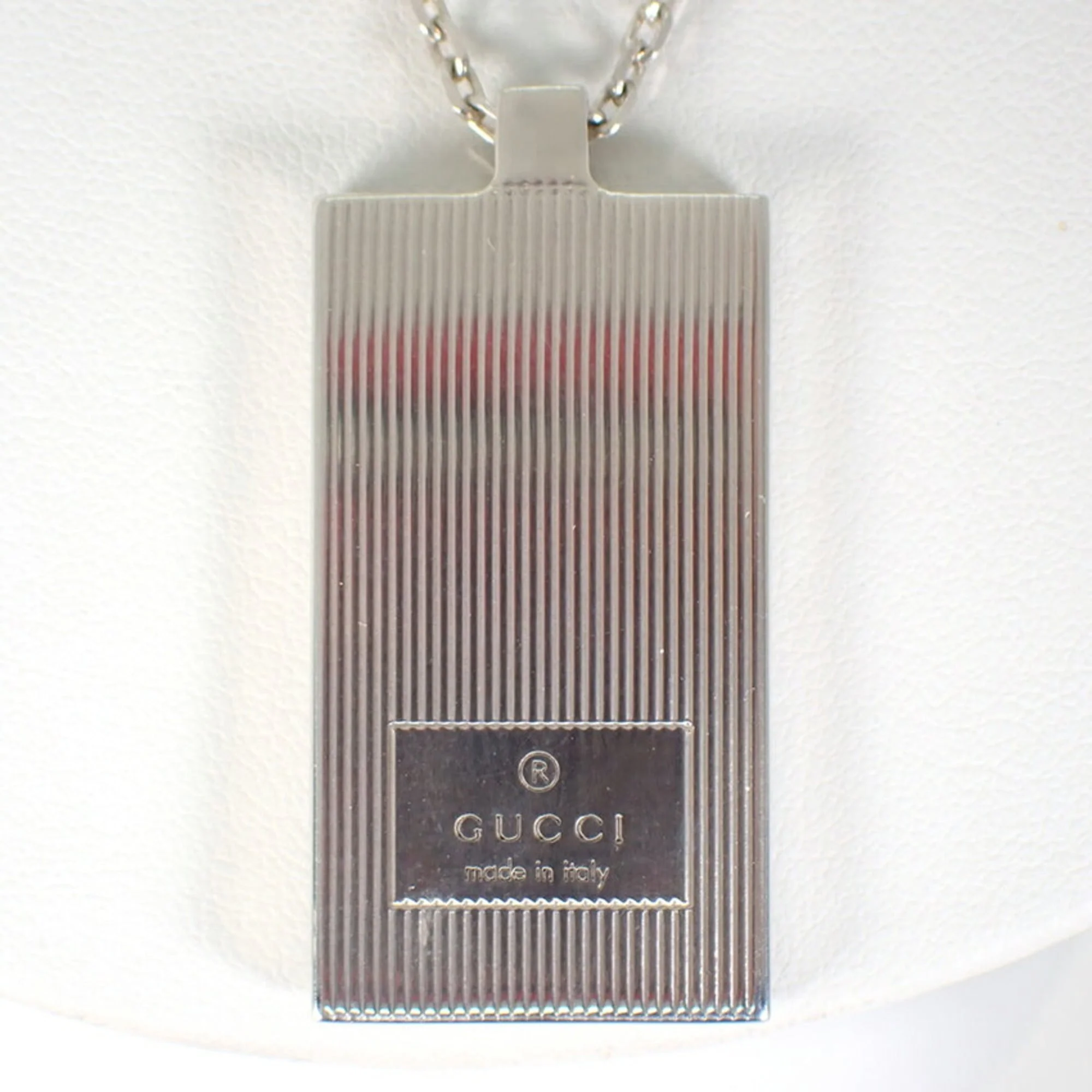 Plate Pendant Necklace Sterling Silver - Image 8