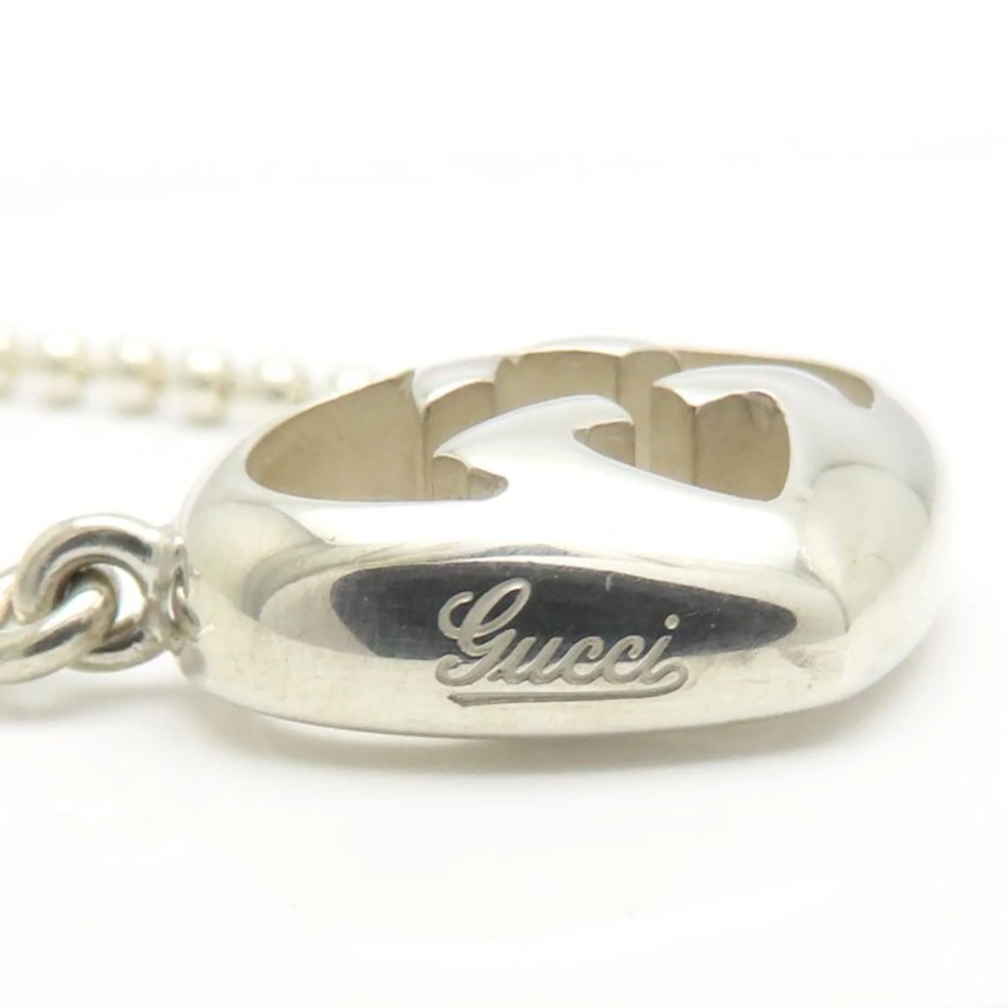 Rocking G Heart Pendant Necklace Sterling Silver - Image 5