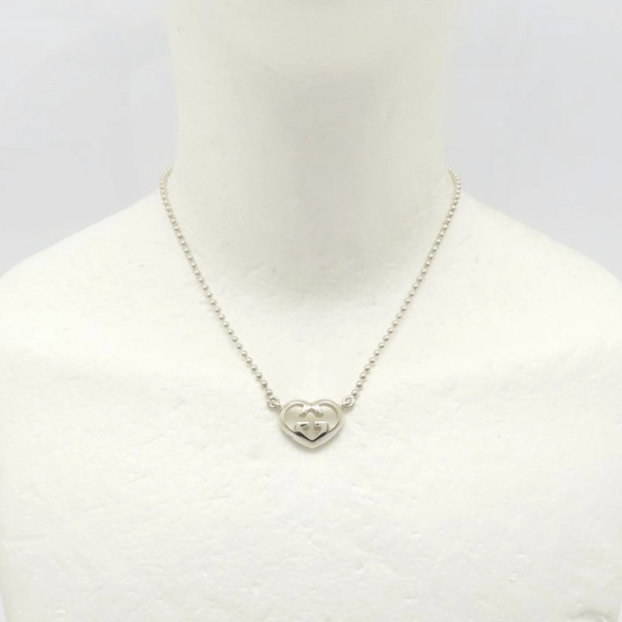 Rocking G Heart Pendant Necklace Sterling Silver - Image 7