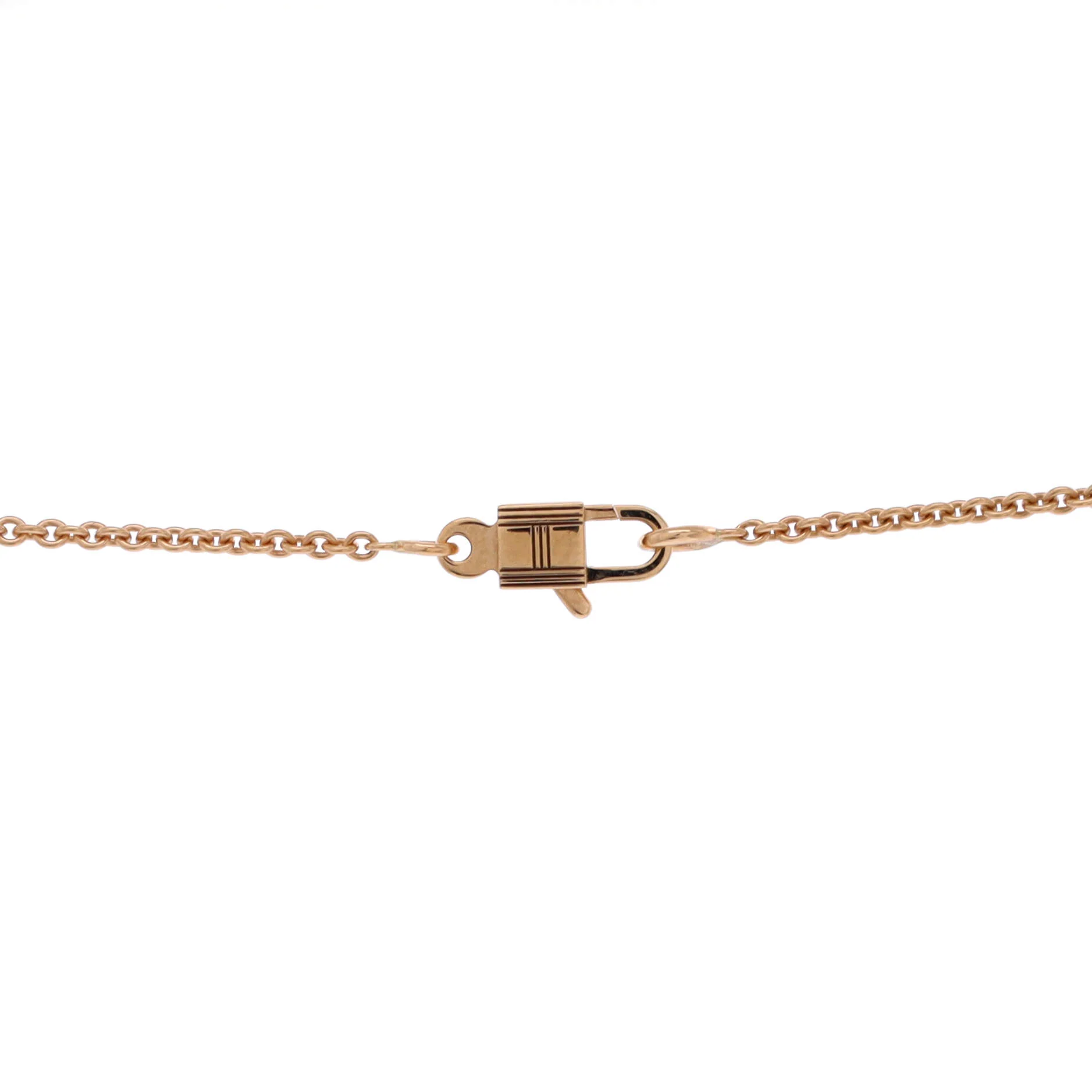 Birkin Amulette NM Pendant Necklace 18K Rose Gold and Diamonds - Image 4