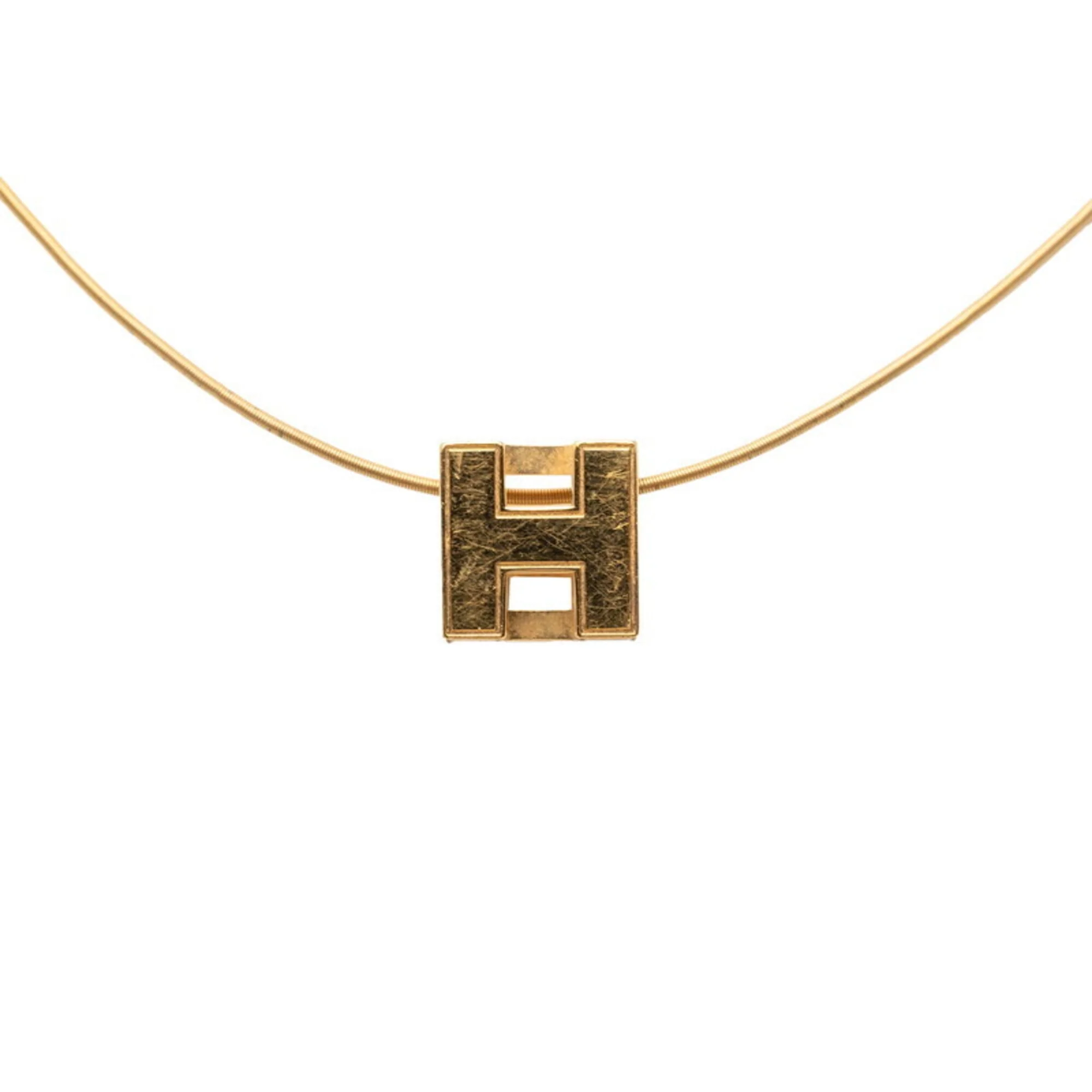Cage d'H H-Cube Pendant Necklace Gold