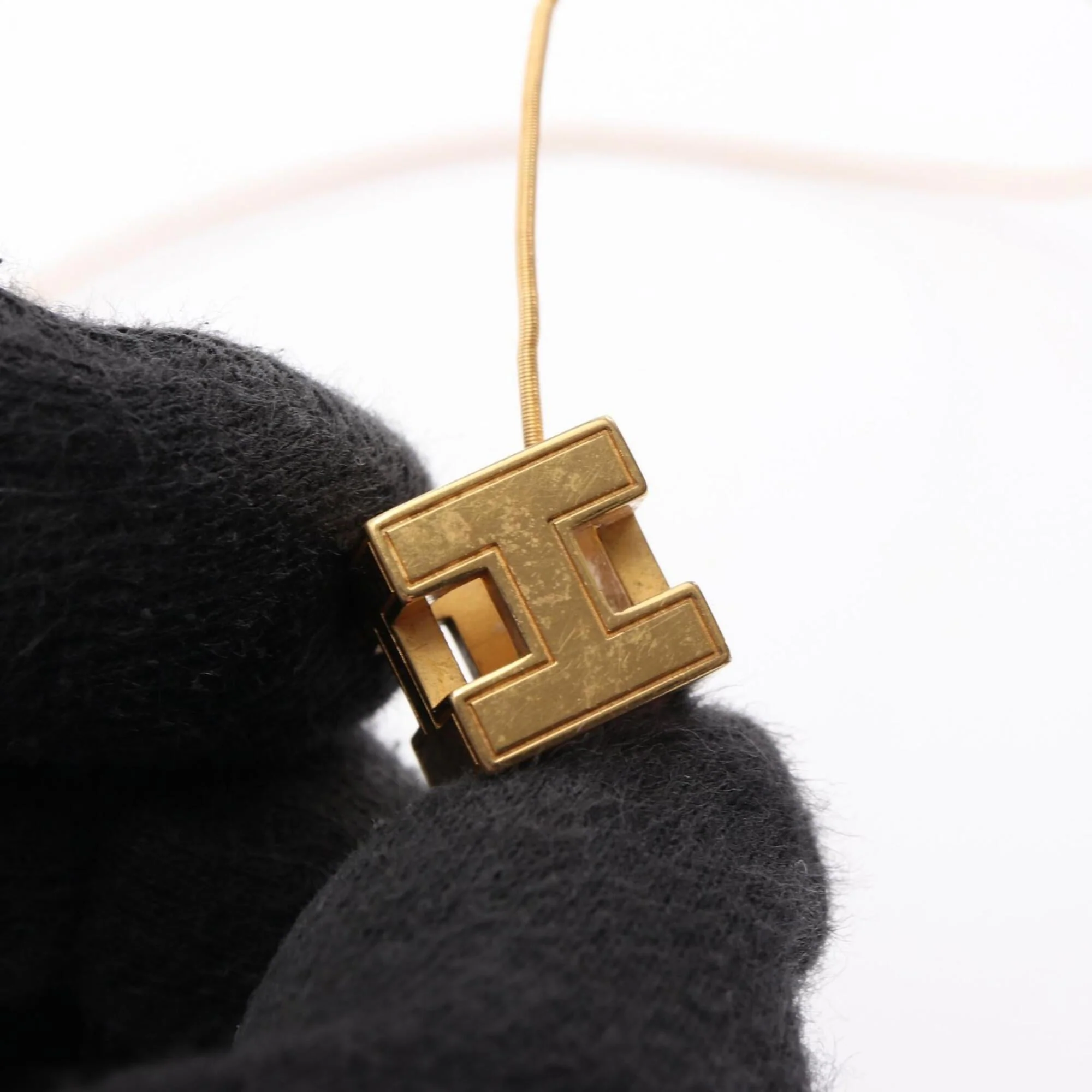Cage d'H H-Cube Pendant Necklace Gold Plated - Image 7