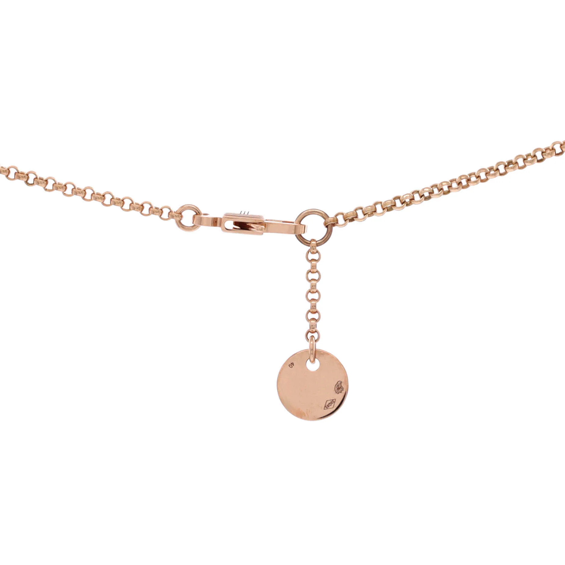 Clou d'H Pendant Necklace 18K Rose Gold with Diamonds Small - Image 4