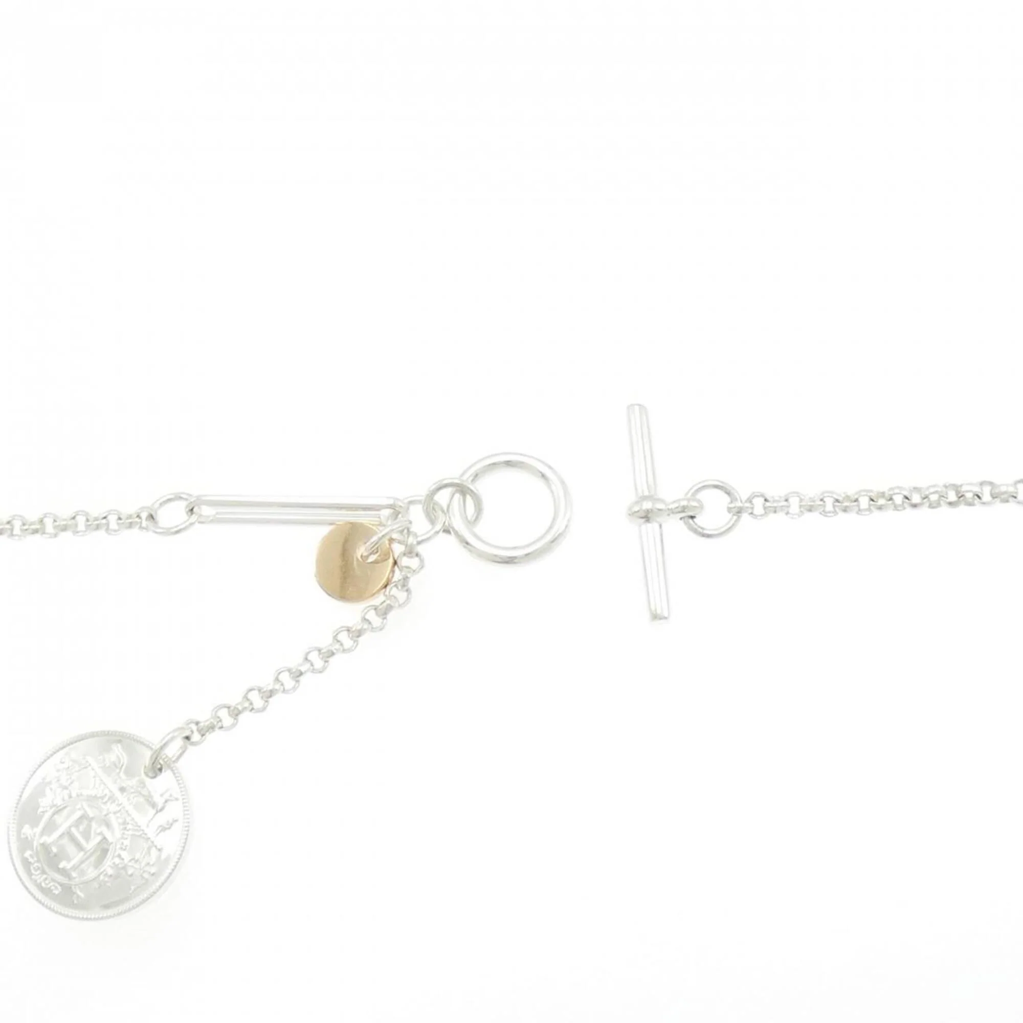 Ex-Libris Pendant Necklace 18K Rose Gold and Sterling Silver - Image 5