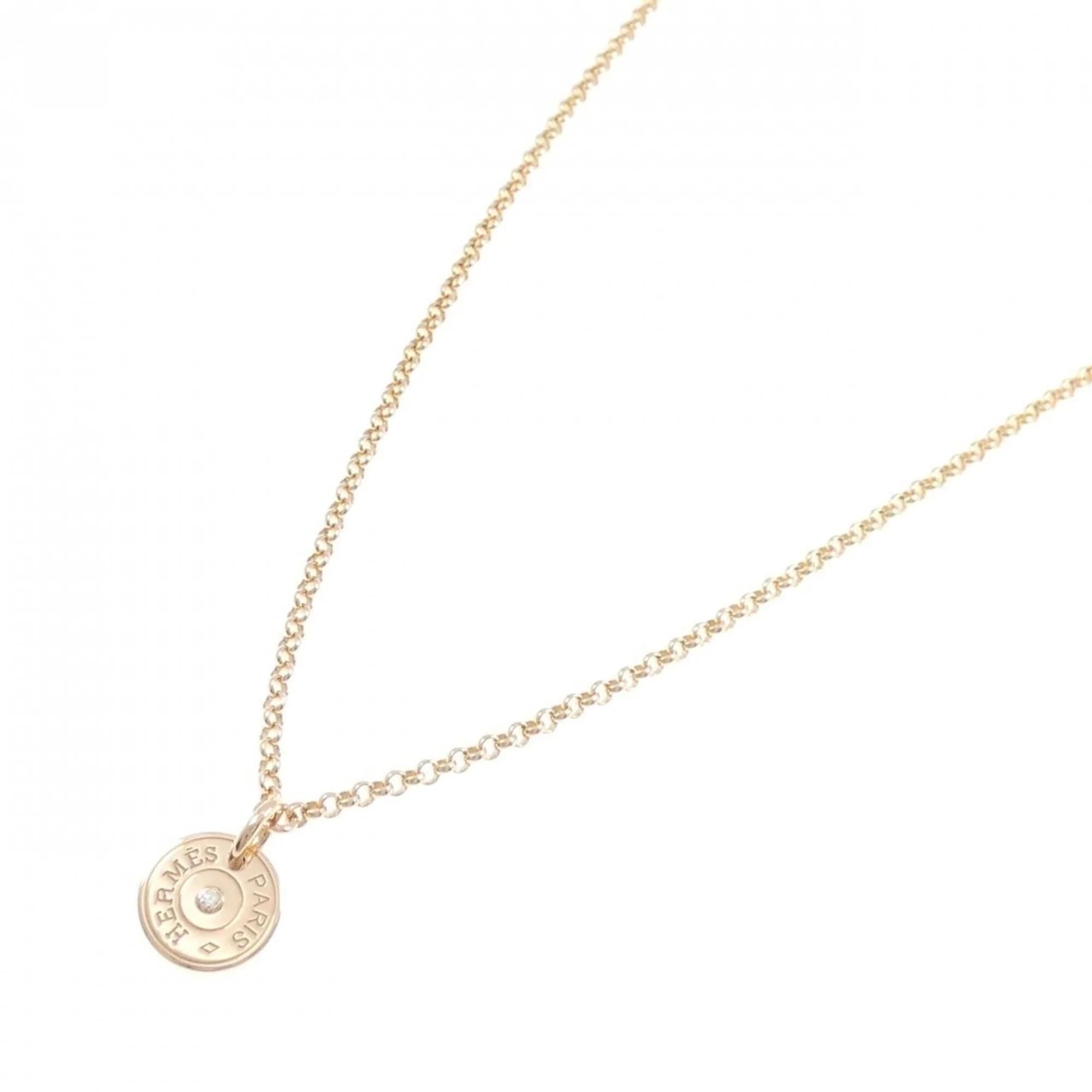 Ex-Libris Pendant Necklace 18K Rose Gold With Diamond - Image 2