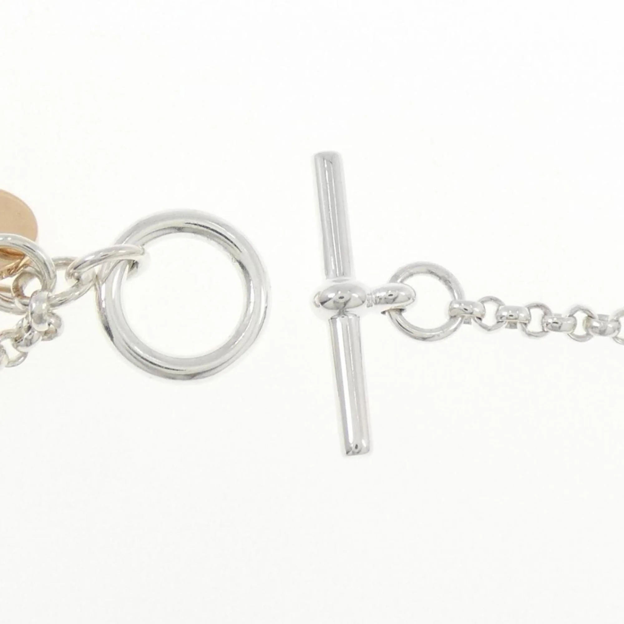 Exlibris Pendant Necklace 18K Rose Gold and Sterling Silver - Image 5