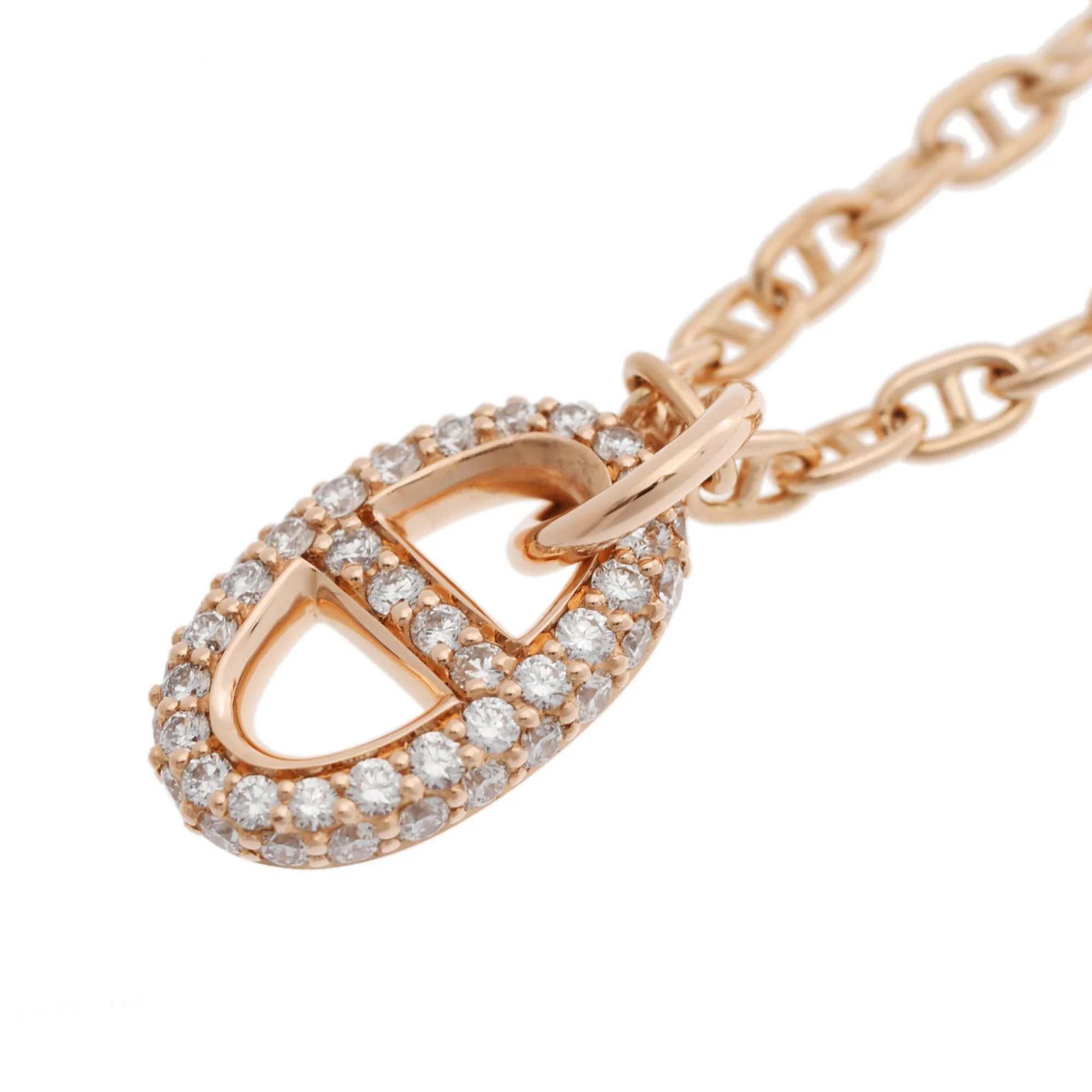 Farandole Pendant Necklace 18K Rose Gold with Diamond Mini - Image 5