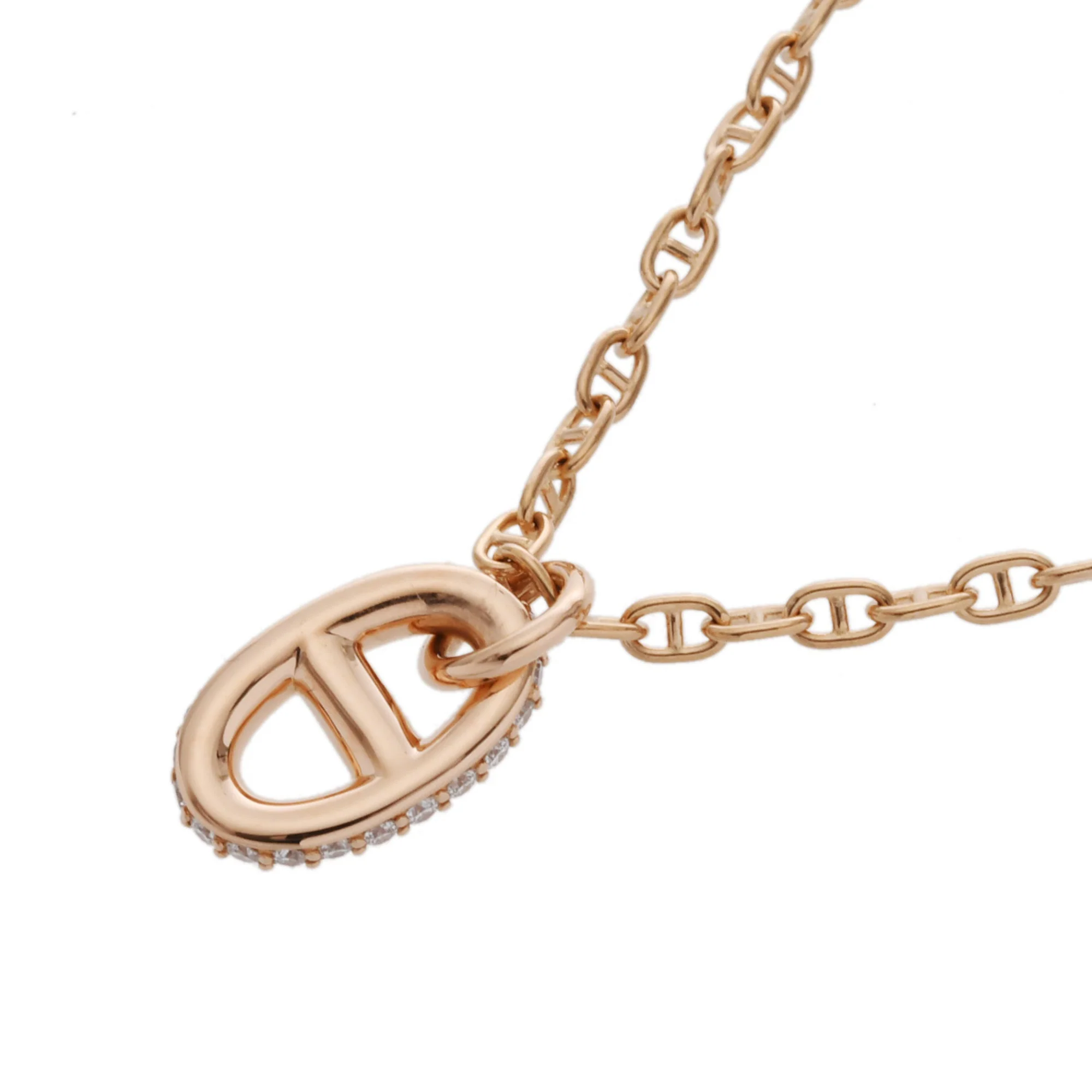 Farandole Pendant Necklace 18K Rose Gold with Diamond Mini - Image 8