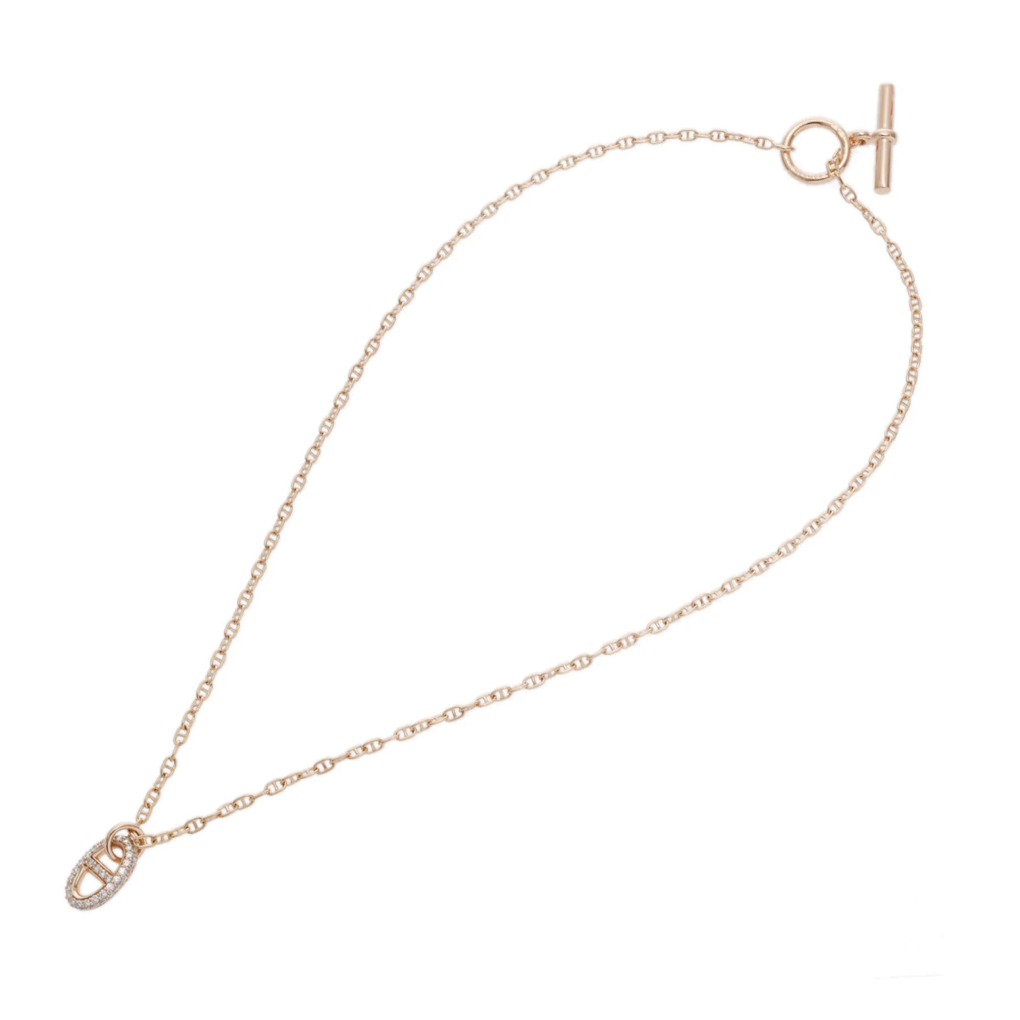 Farandole Pendant Necklace 18K Rose Gold with Diamond Mini - Image 9