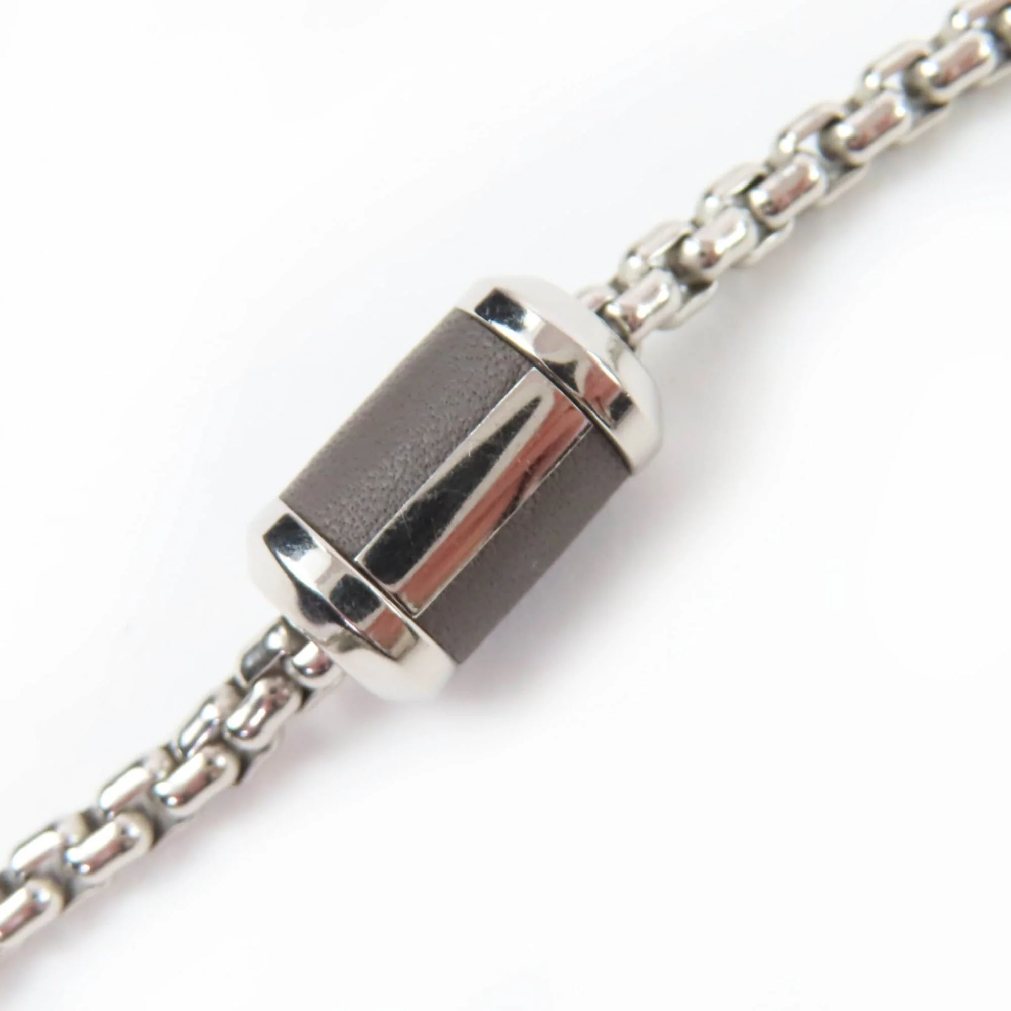Meli Melo H Pendant Necklace Silver and Black - Image 6