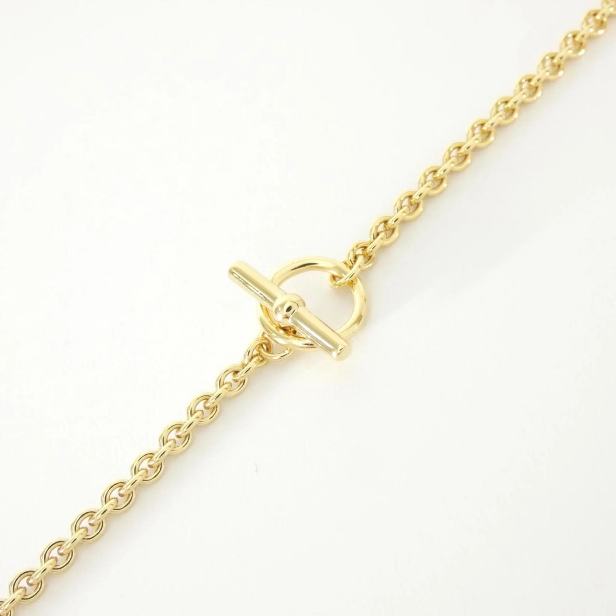 OP'H Medal Mini Pendant Necklace Gold and White - Image 4