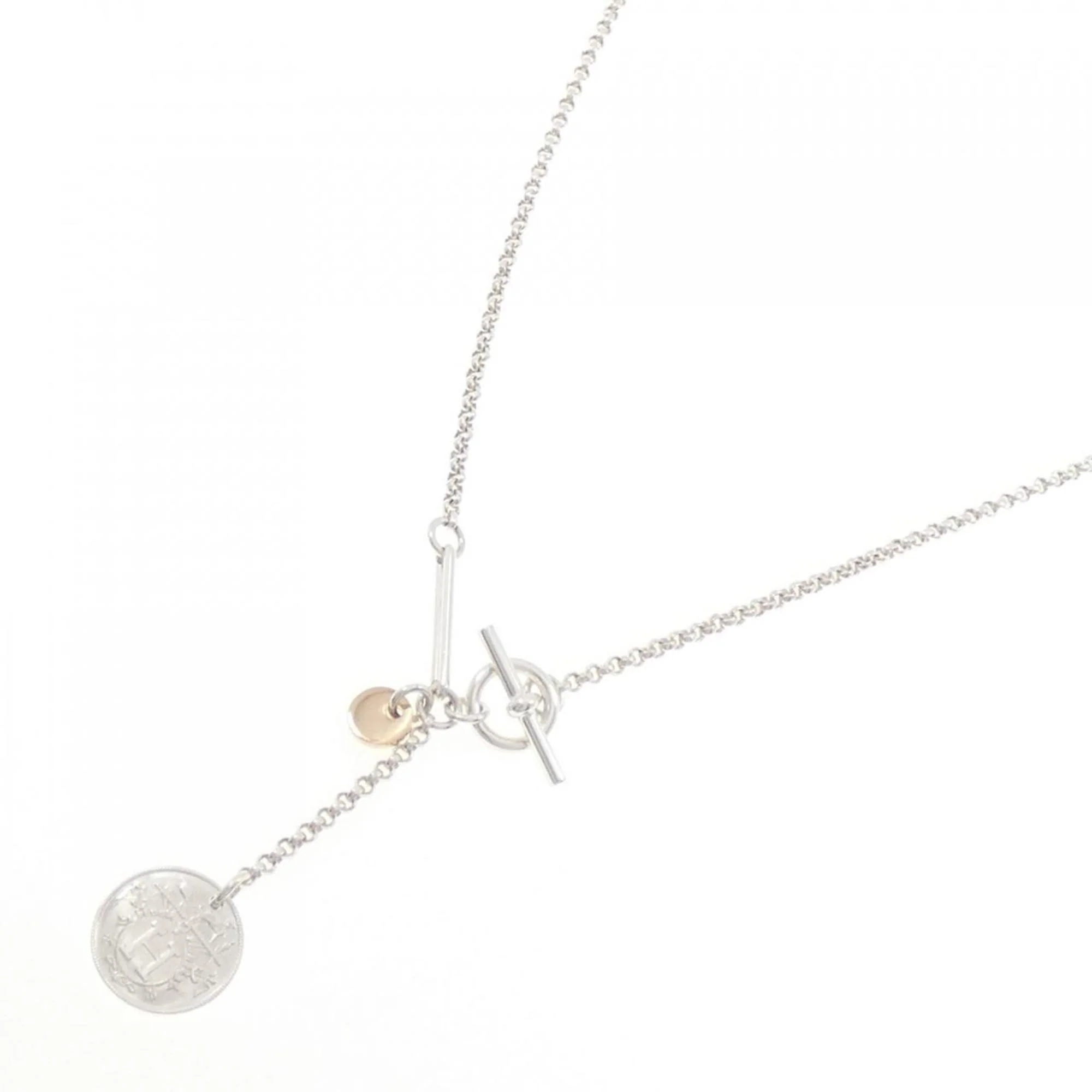 Pendant Necklace 18K Rose Gold and Sterling Silver - Image 2