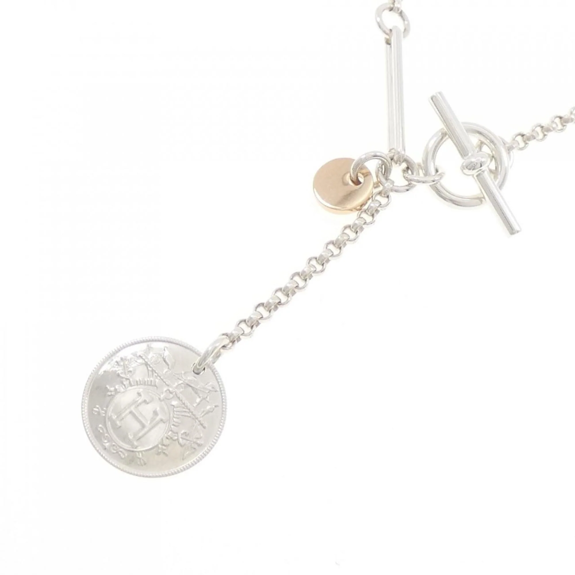 Pendant Necklace 18K Rose Gold and Sterling Silver - Image 3