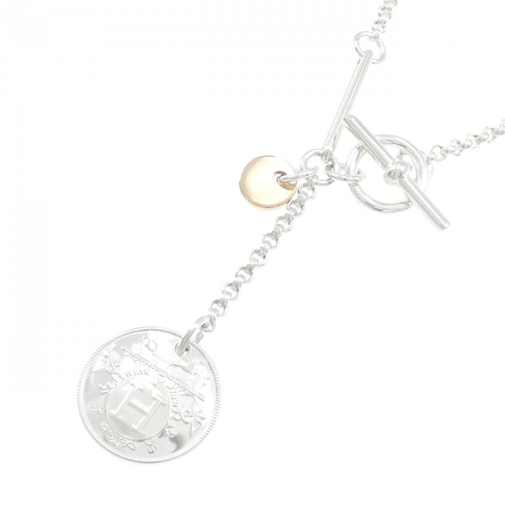 Pendant Necklace 18K Rose Gold and Sterling Silver - Image 3