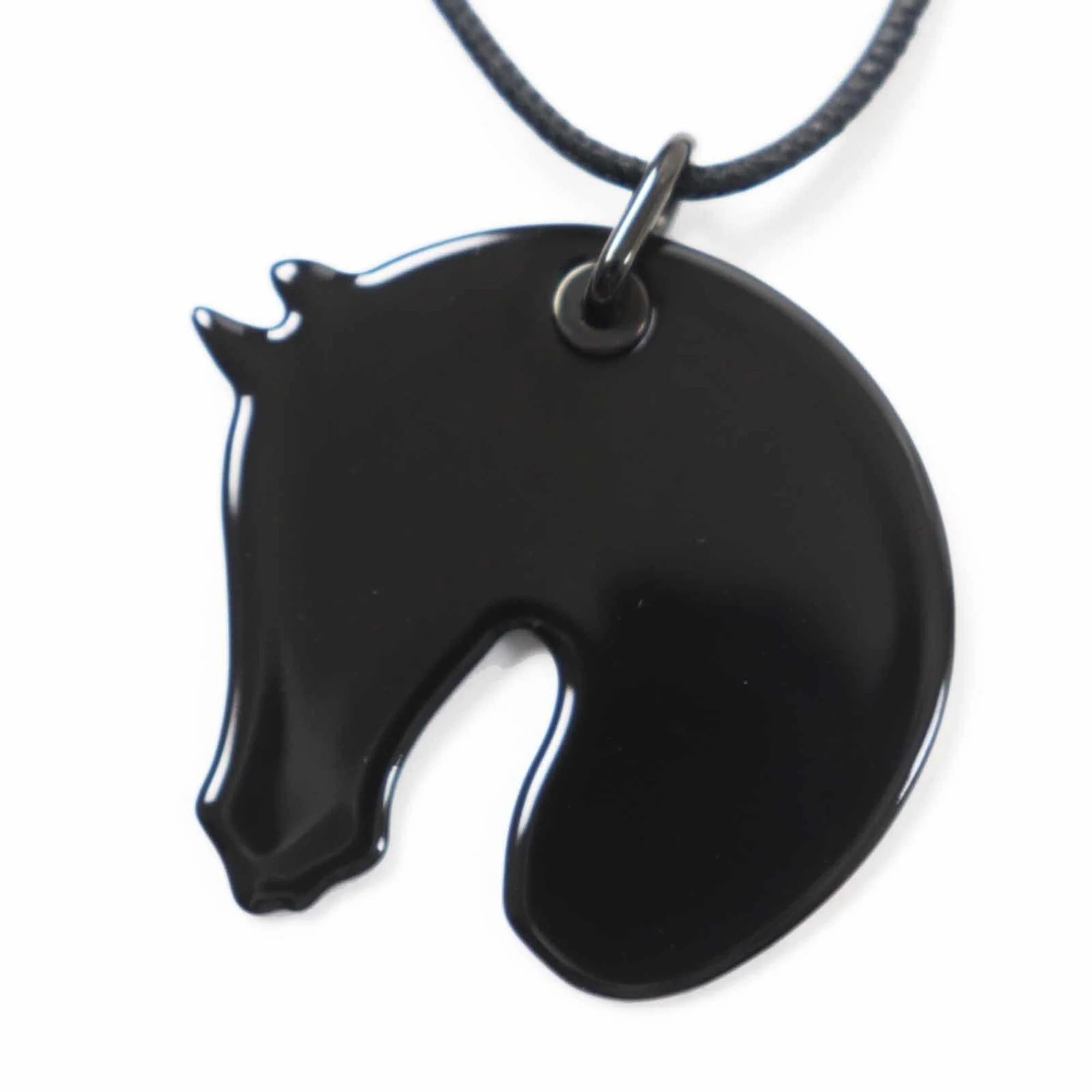 Pendant Necklace Enamel and Gold Mini - Image 4