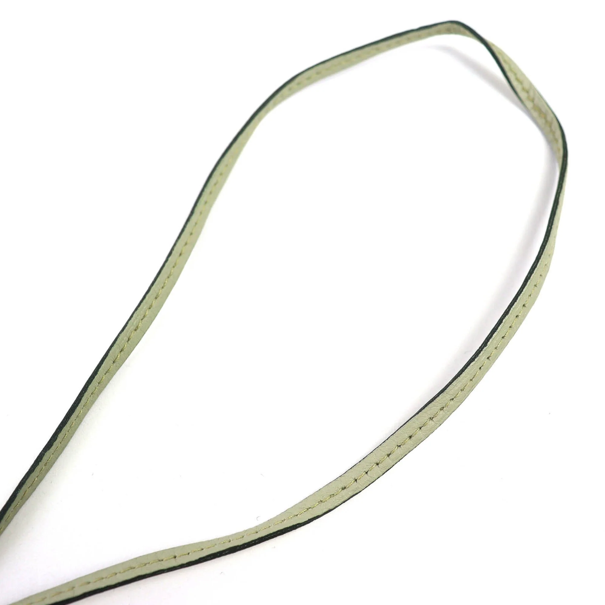 Pendant Necklace Leather Light Green - Image 5