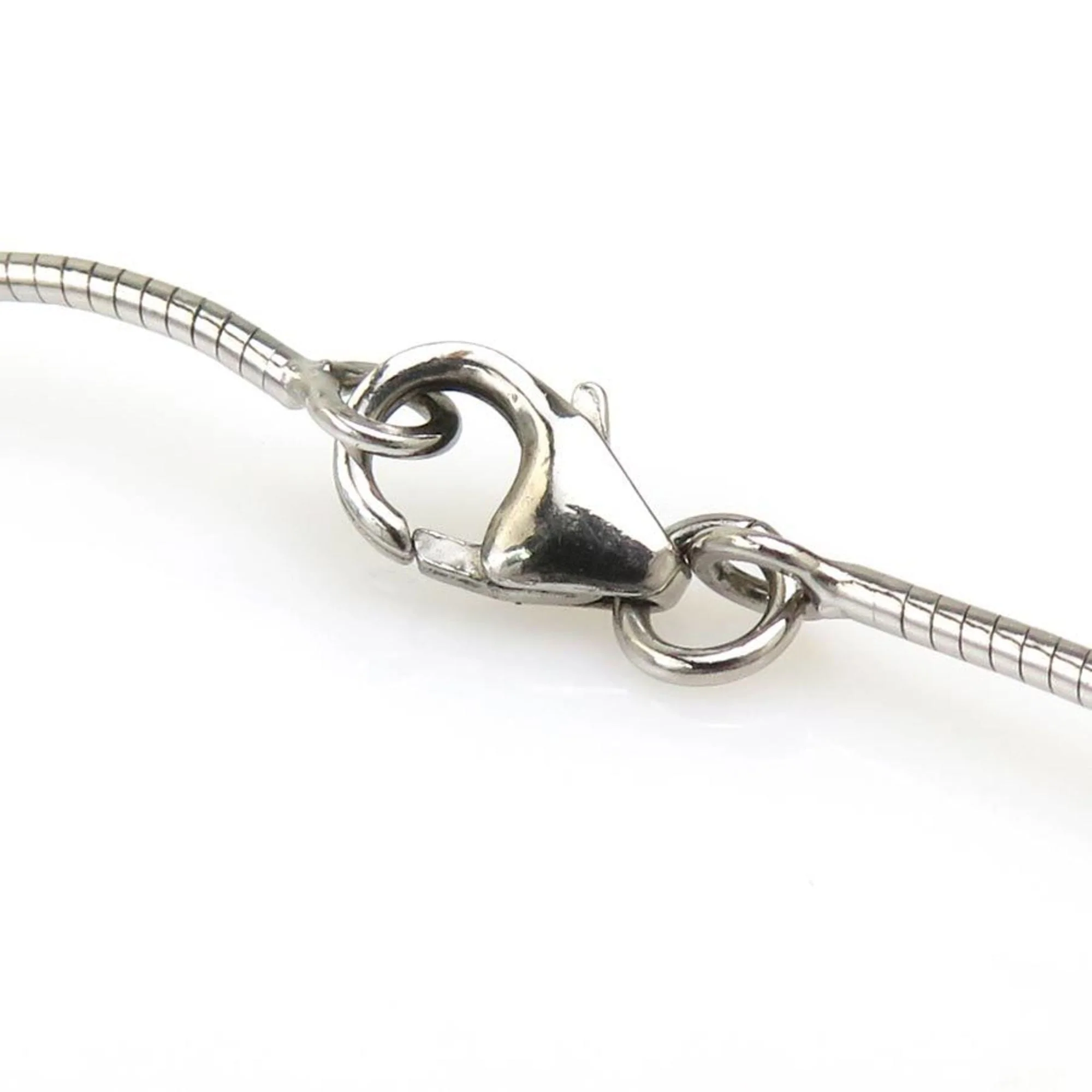 Pendant Necklace Metal Ivory and Silver - Image 8
