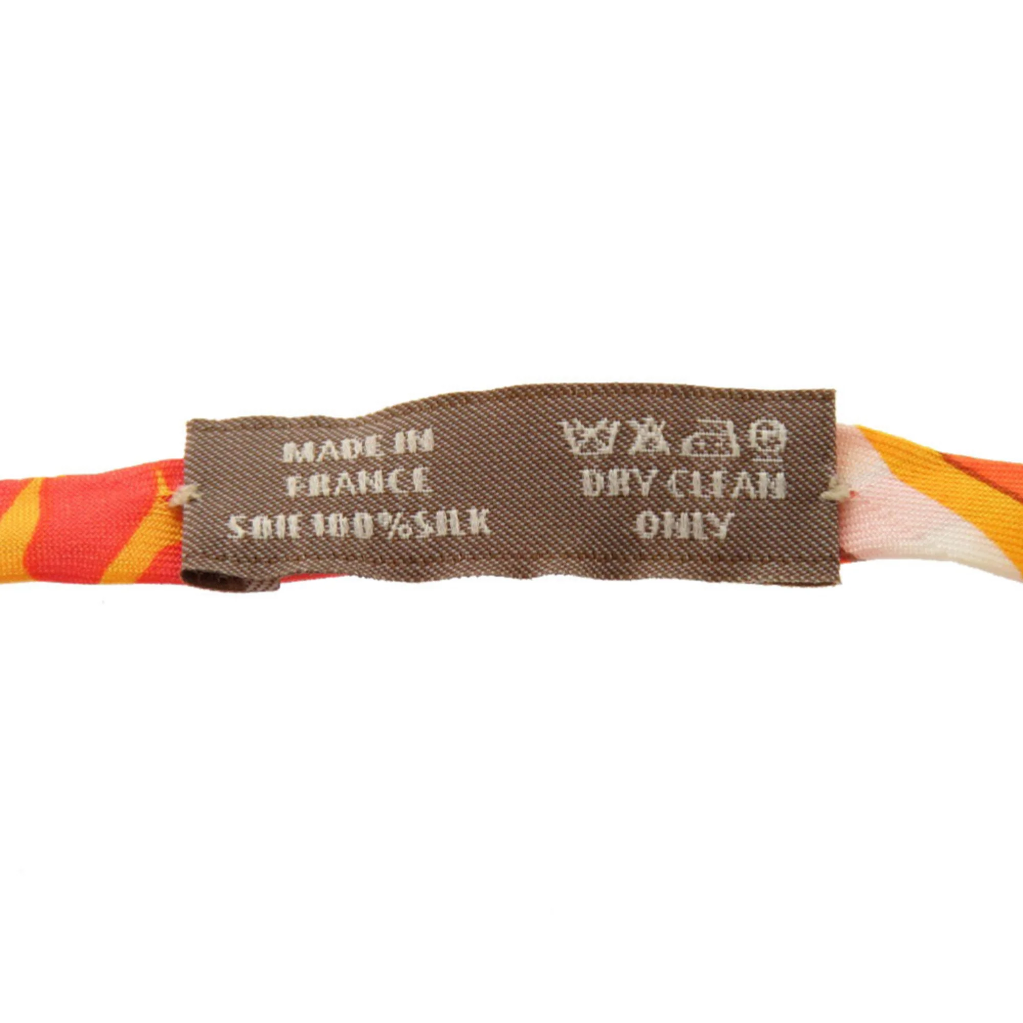 Pendant Necklace Silk Orange - Image 3