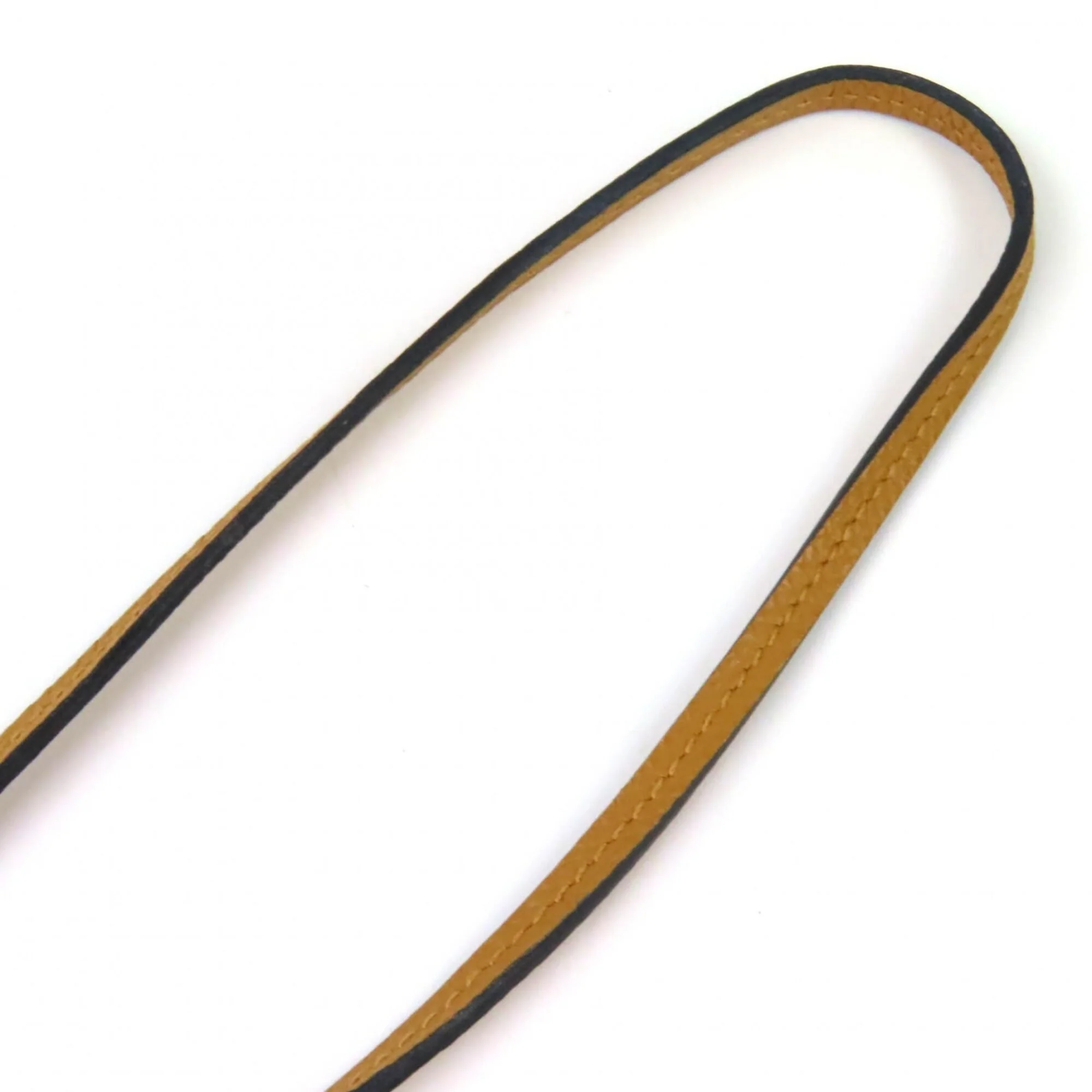 Petit H Pendant Necklace Epsom Leather Biscuit and Jaune - Image 6