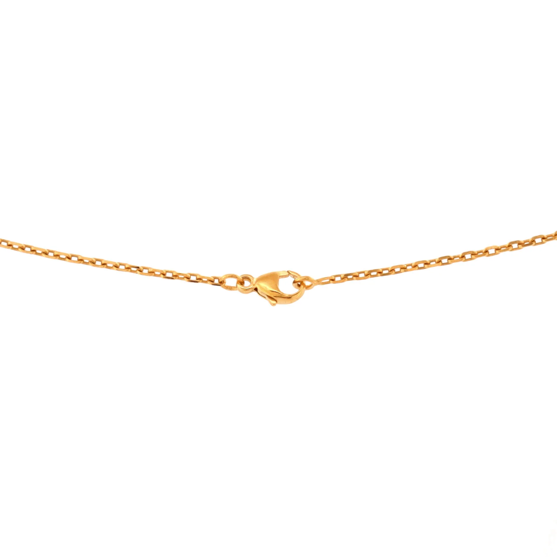 Pop H Pendant Chain Necklace Metal and Enamel Mini - Image 3