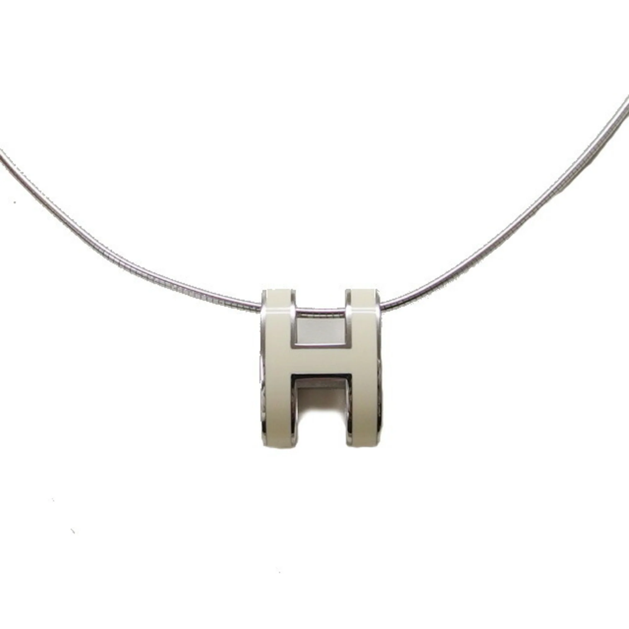 Pop H Pendant Necklace Enamel Sterling Silver - Image 2