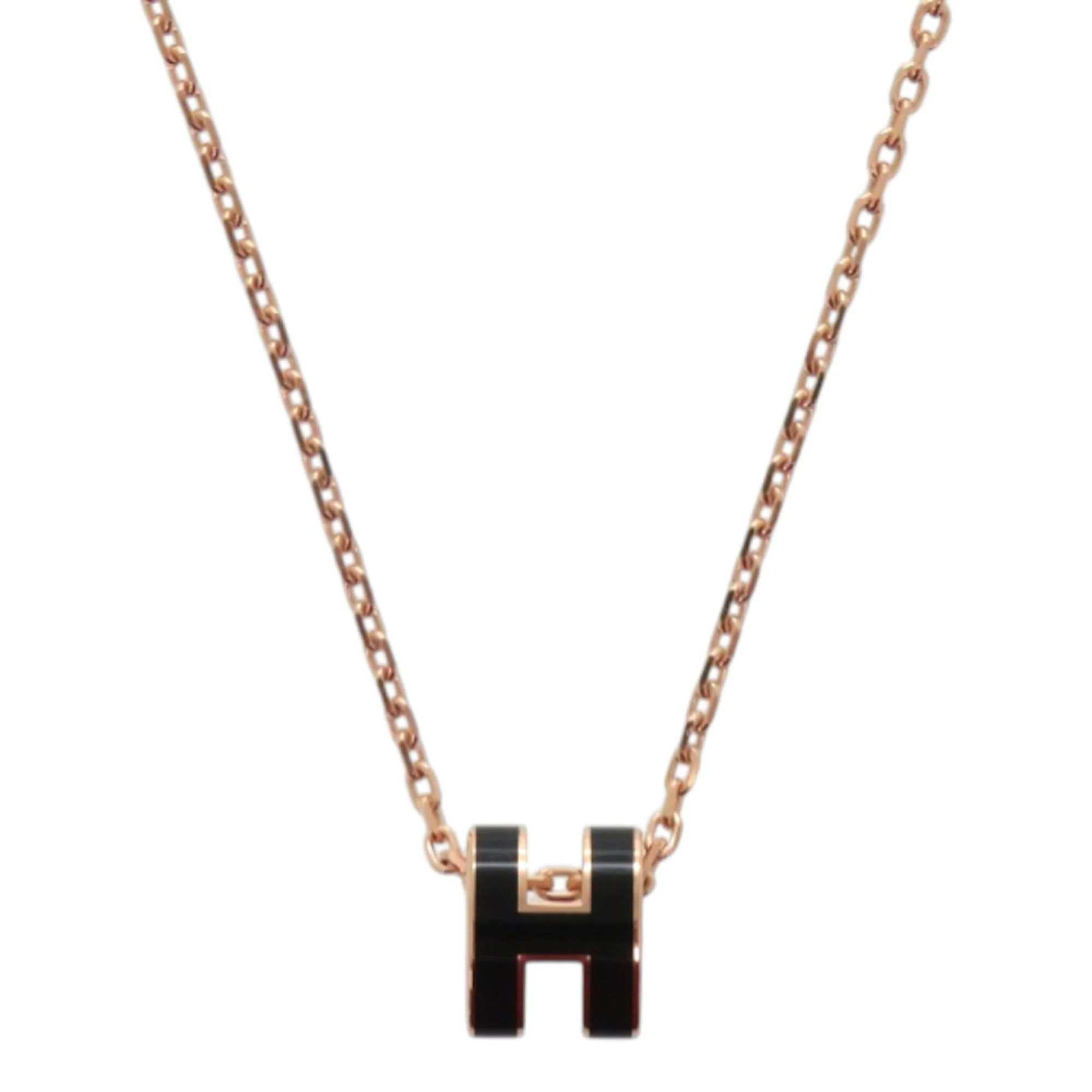 Pop H Pendant Necklace Gold-Tone Metal - Image 3