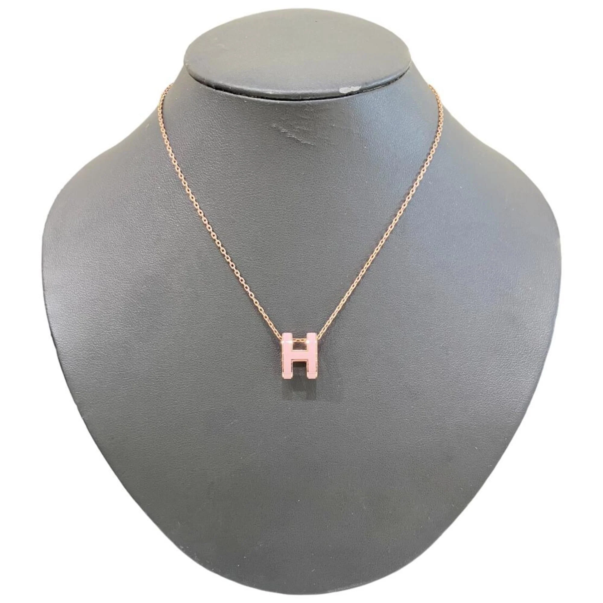 Pop H Pendant Necklace Gold-Tone Metal - Image 3