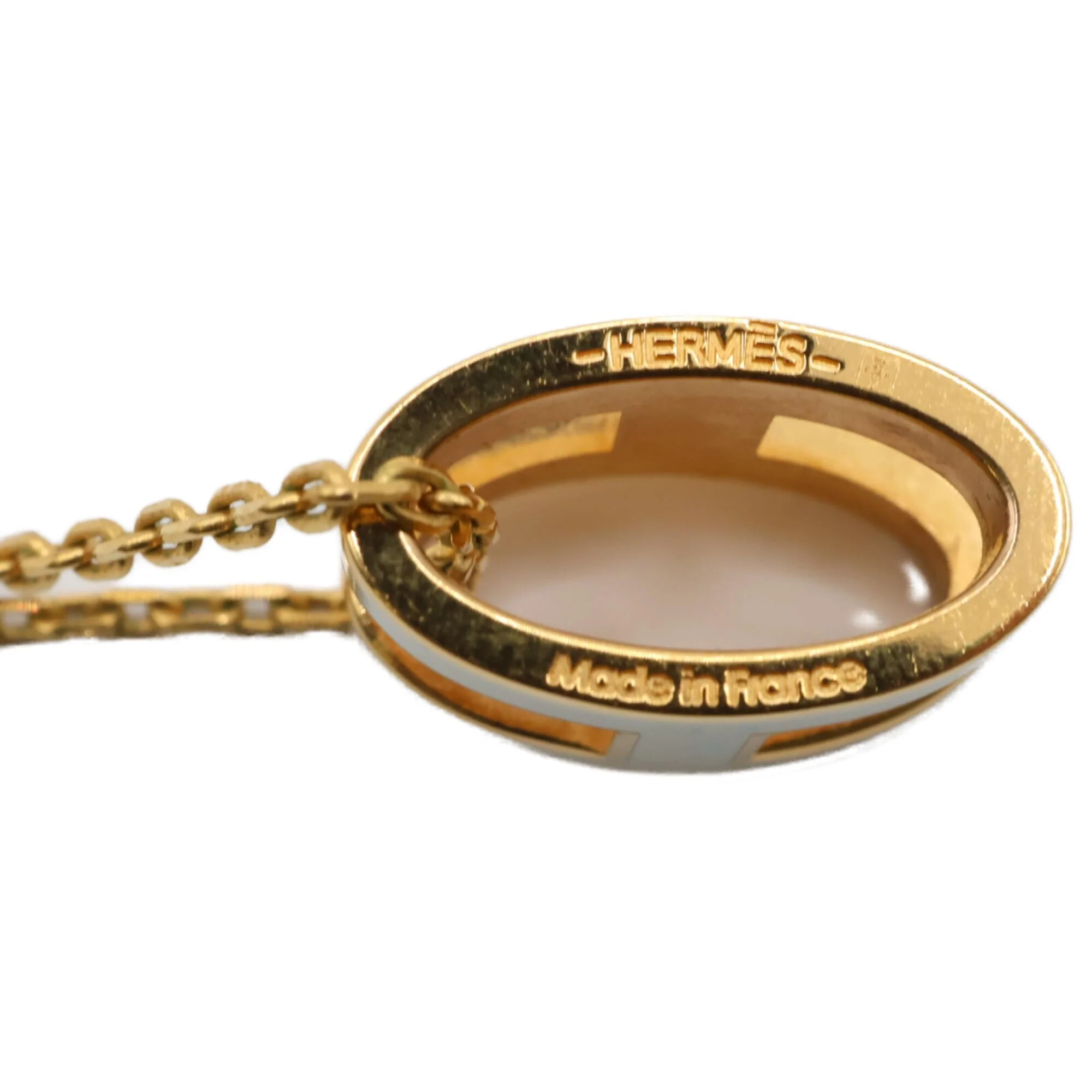 Pop H Pendant Necklace Gold-Tone Metal - Image 5