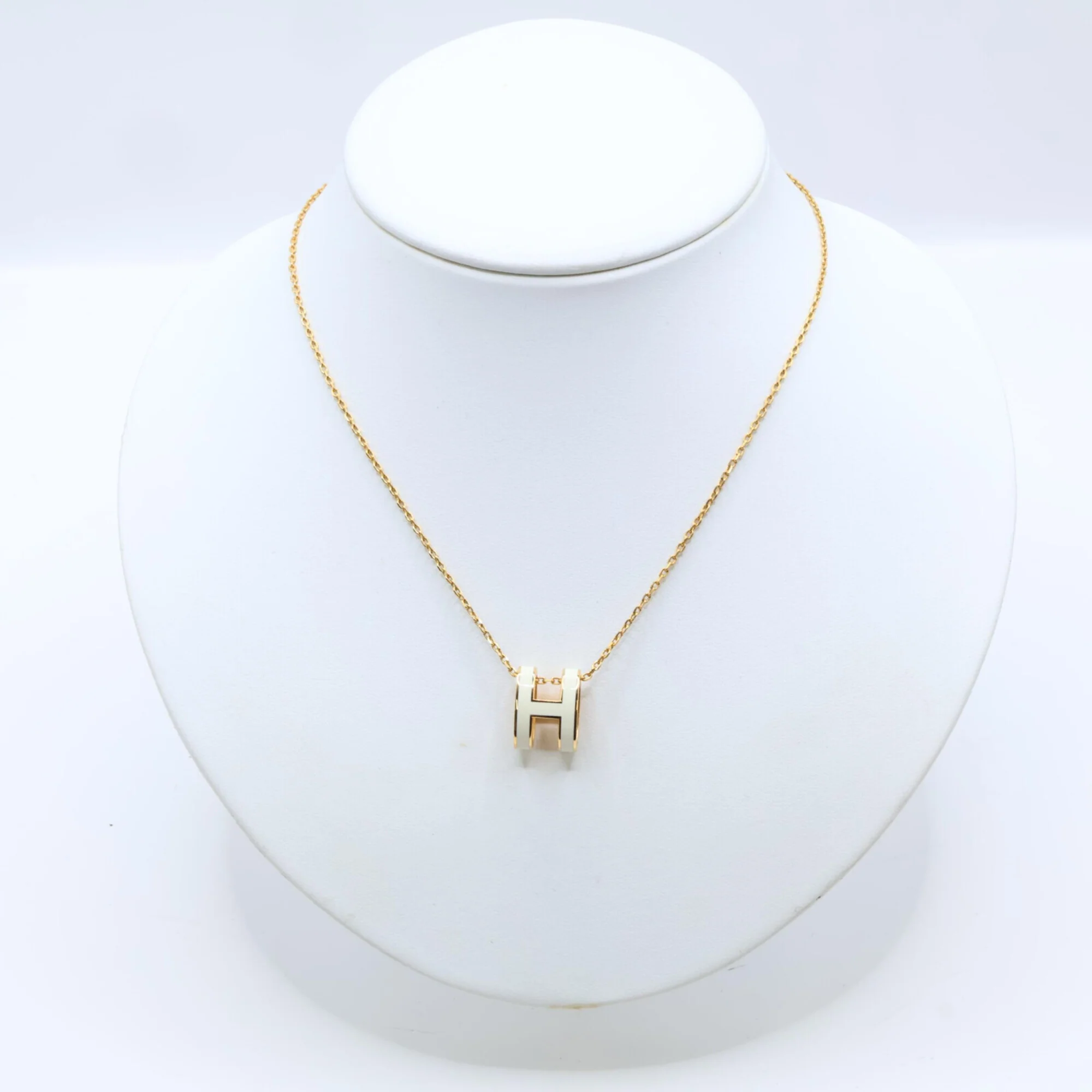 Pop H Pendant Necklace Gold-Tone Metal - Image 6