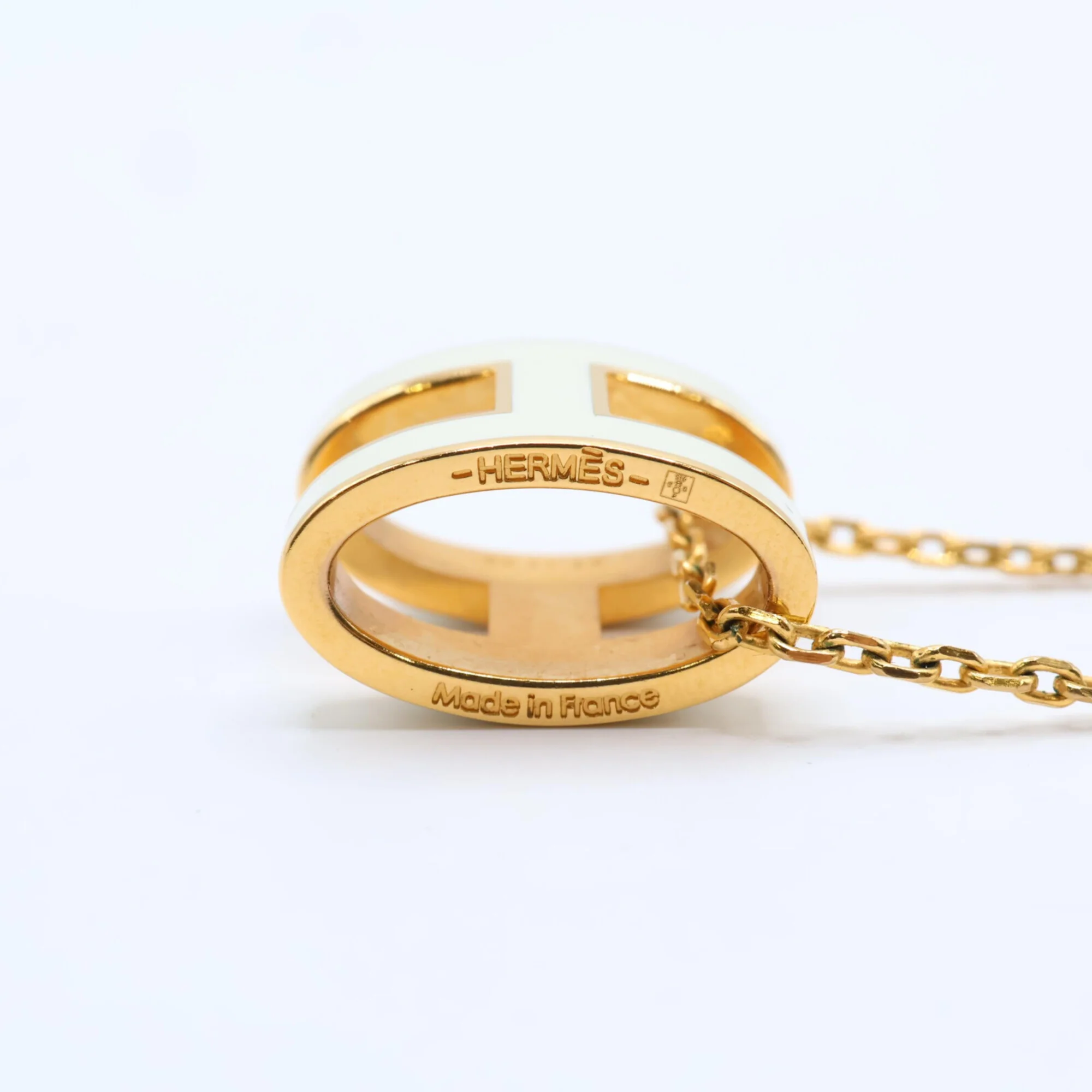 Pop H Pendant Necklace Gold-Tone Metal - Image 8