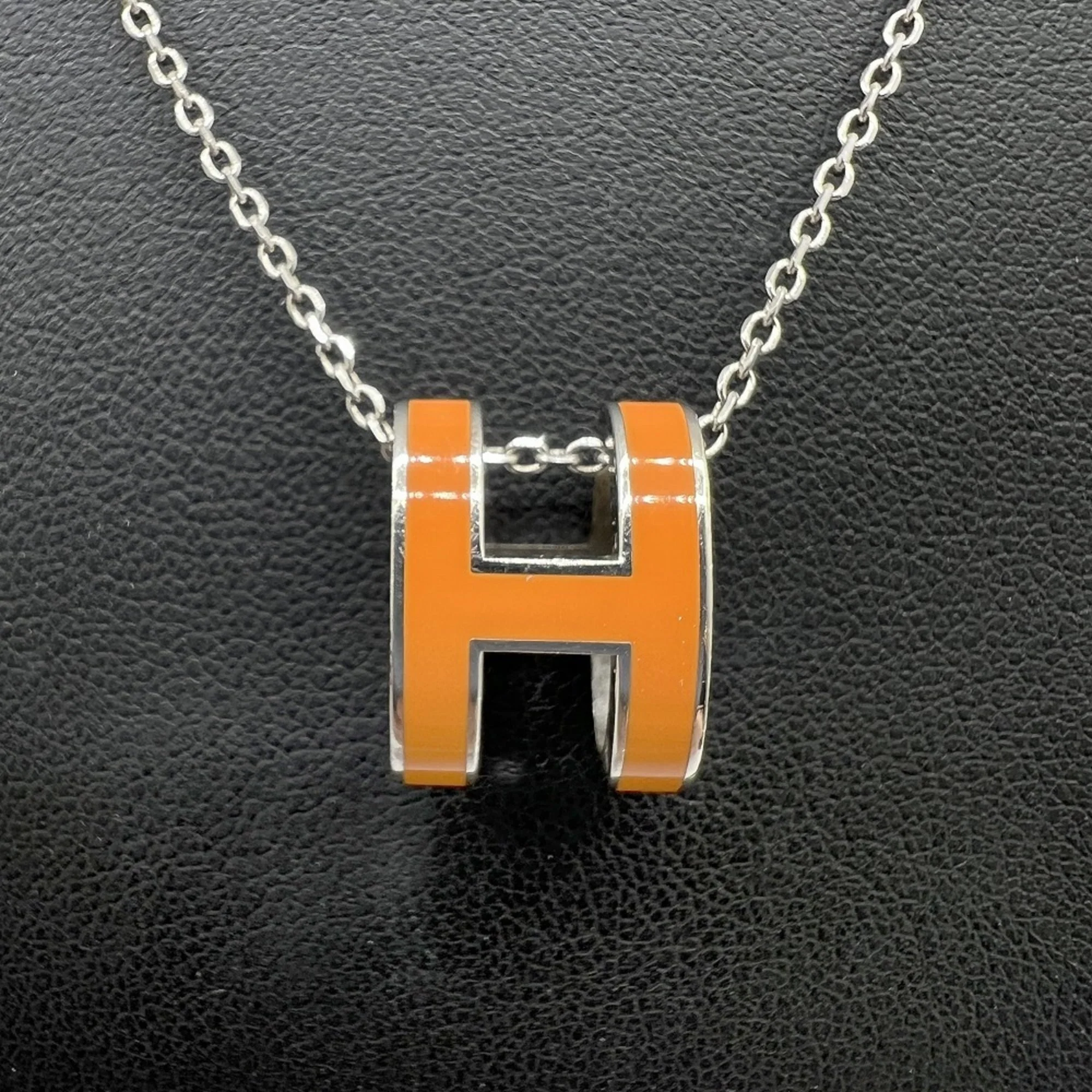 Pop H Pendant Necklace Silver-Tone Metal - Image 4