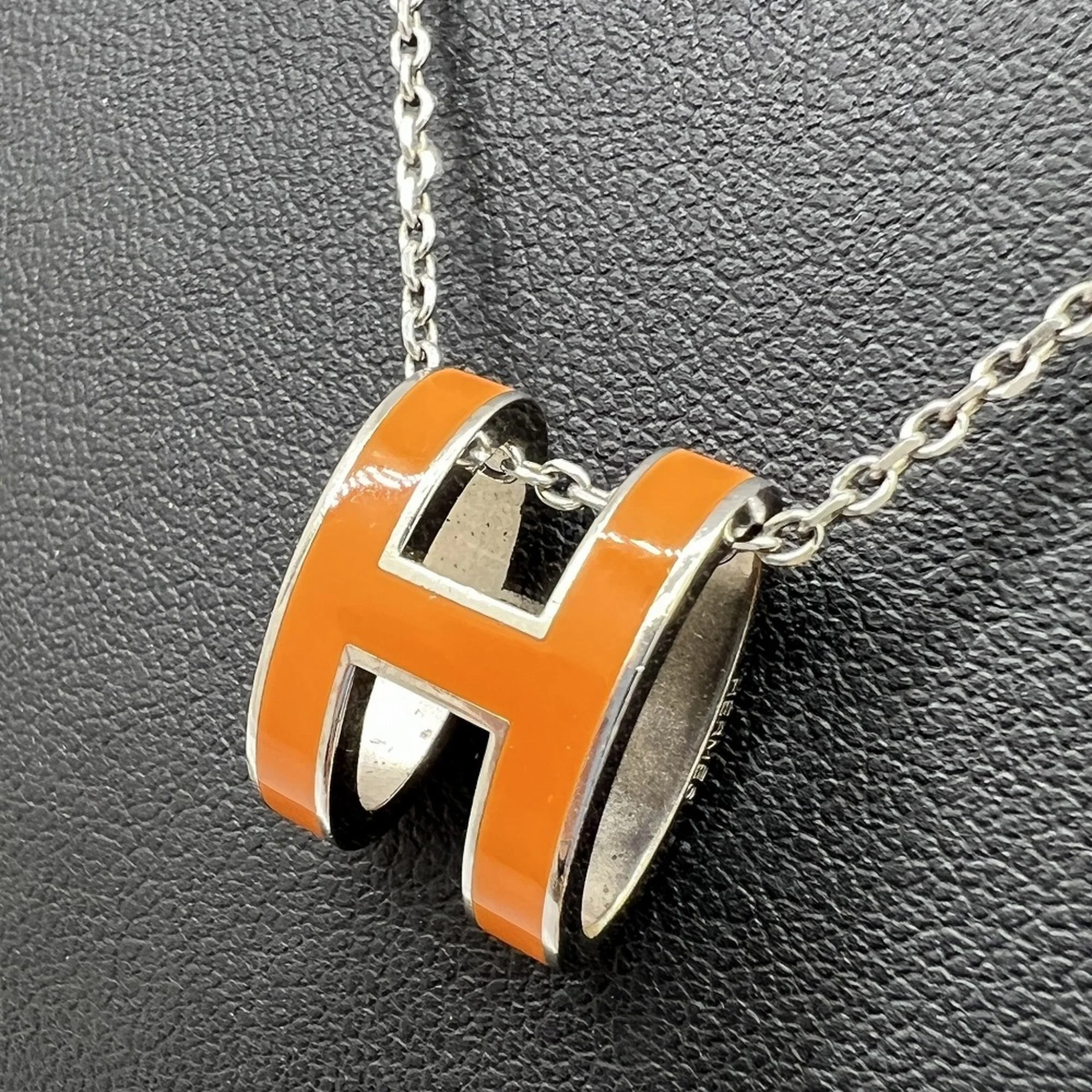 Pop H Pendant Necklace Silver-Tone Metal - Image 5