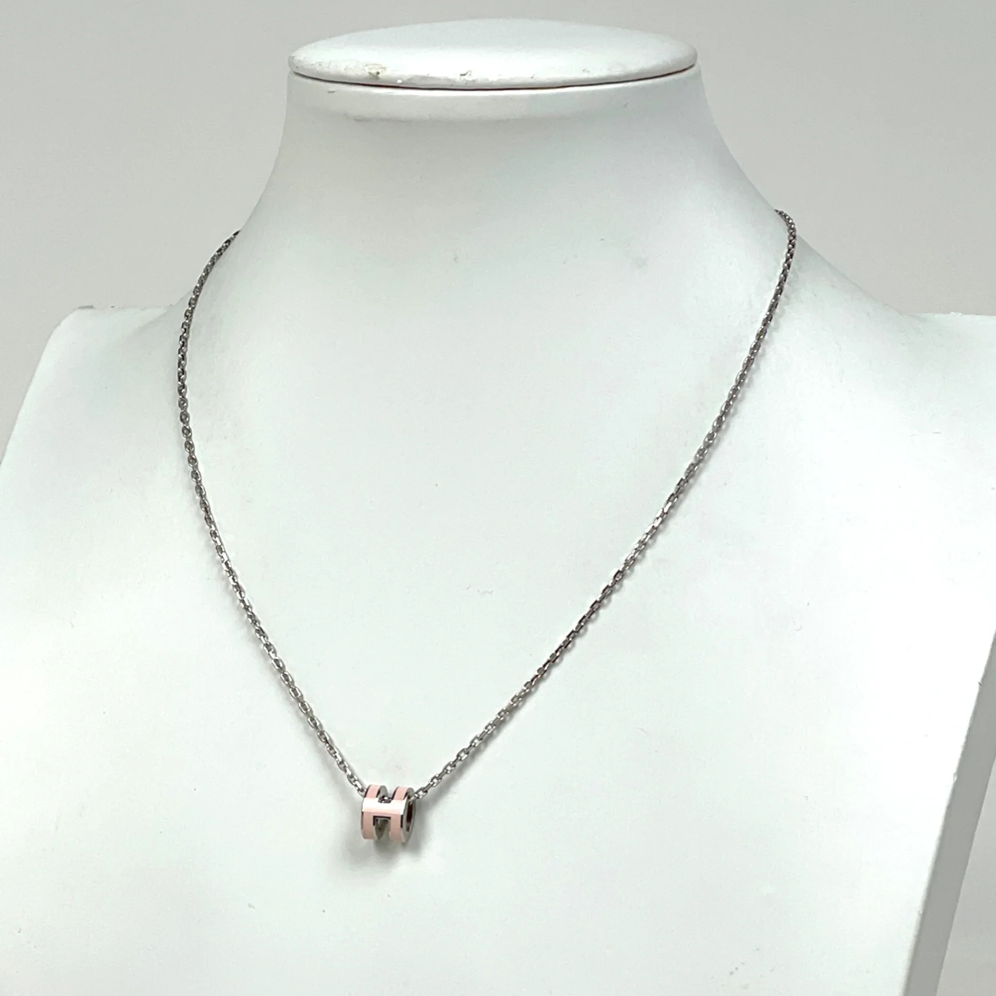 Pop H Pendant Necklace Silver-Tone Metal - Image 4