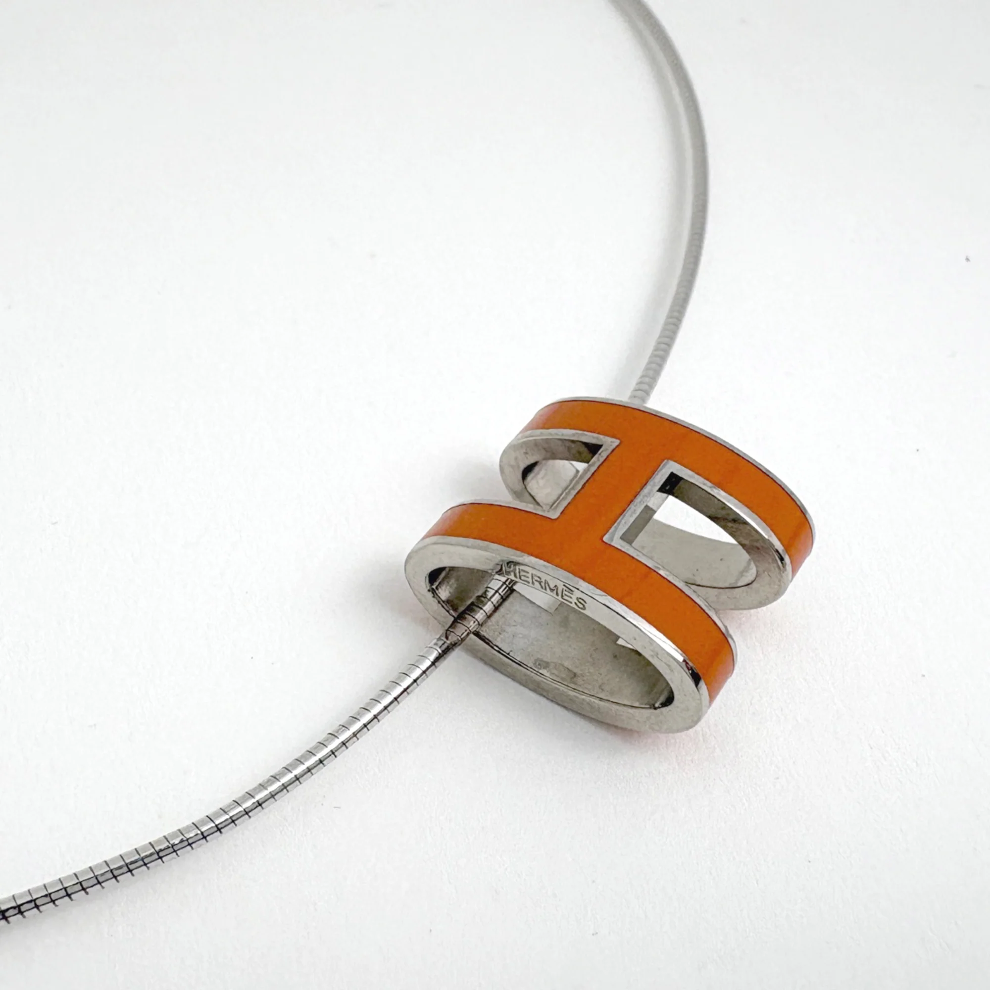 Pop H Pendant Necklace Silver-Tone Metal - Image 2