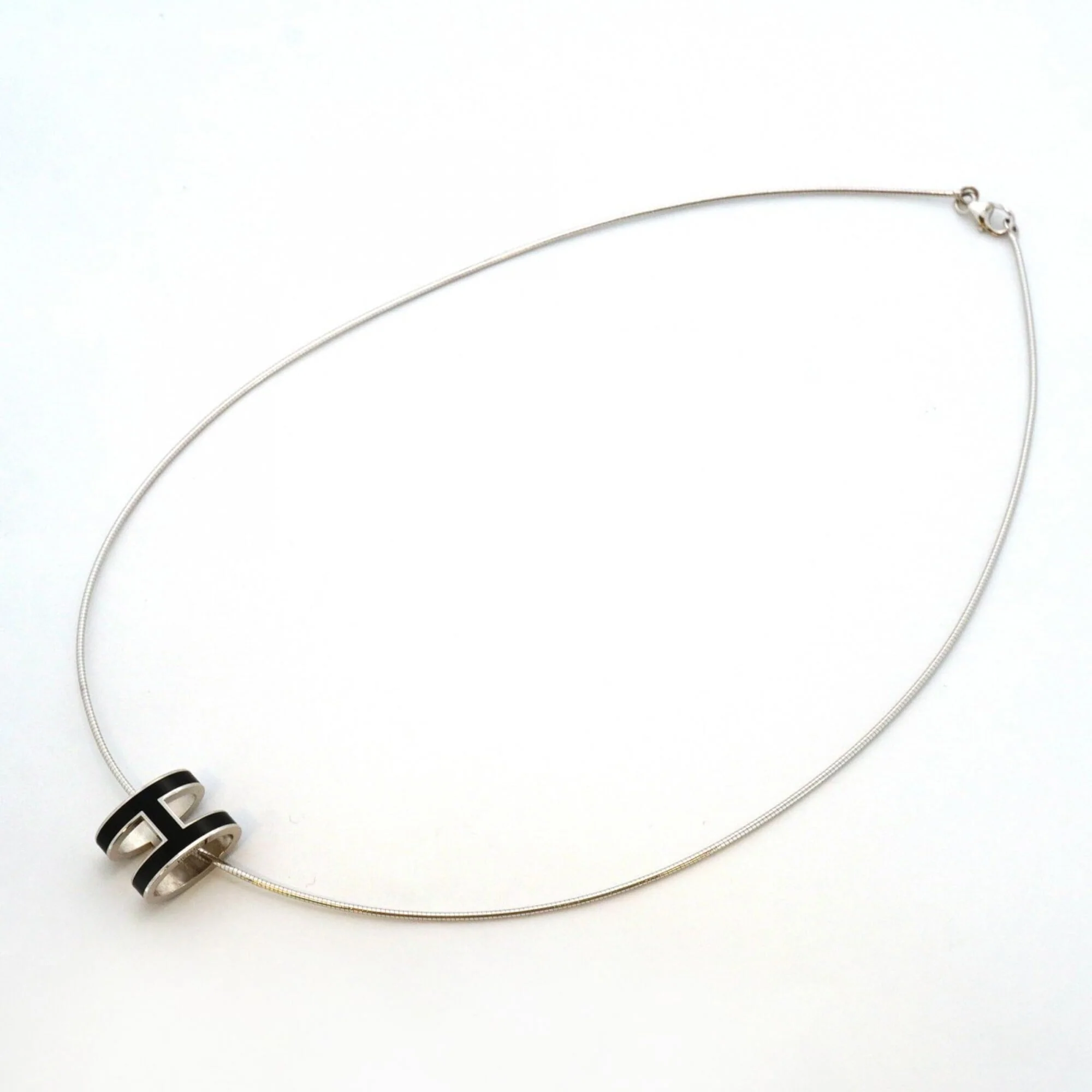 Pop H Pendant Necklace Silver-Tone Metal - Image 3